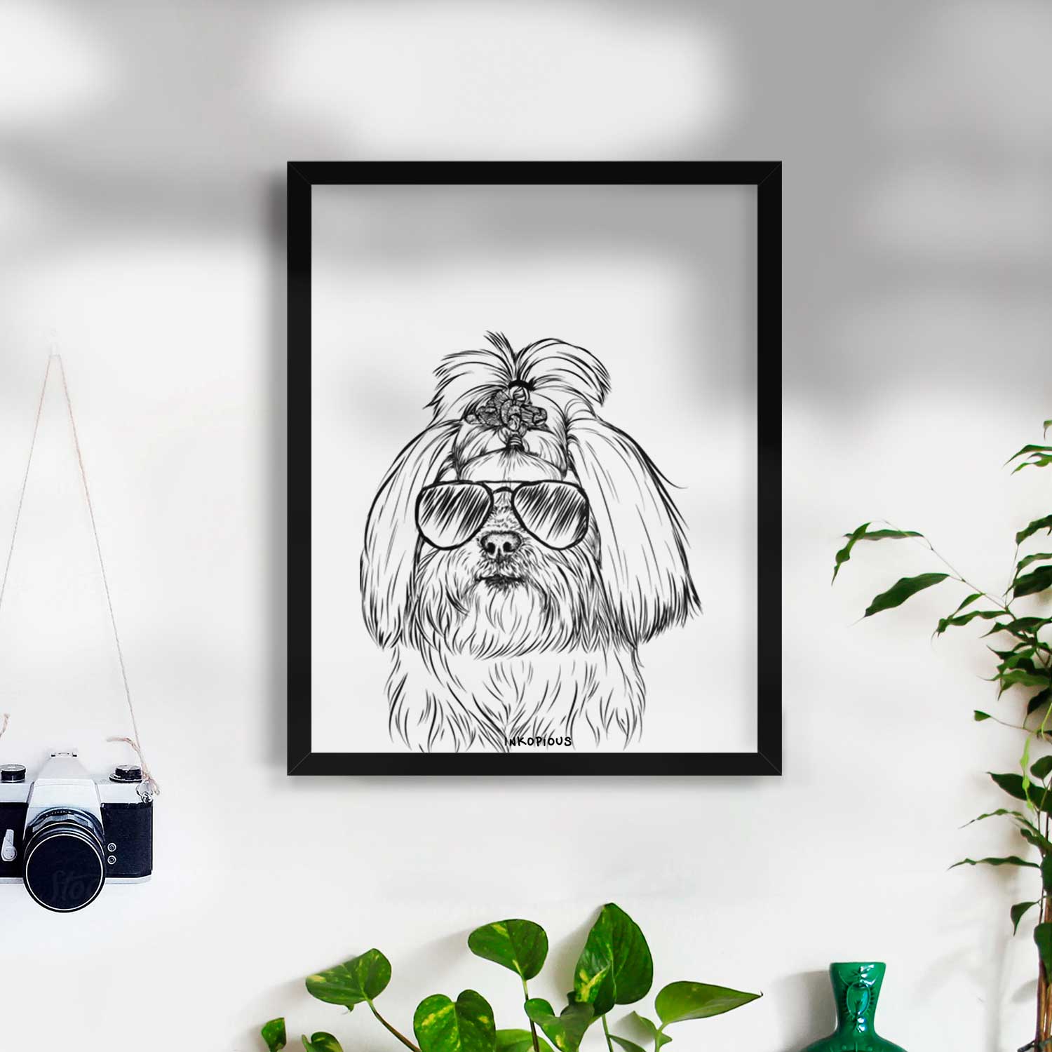 Olga the Shih Tzu Art Print