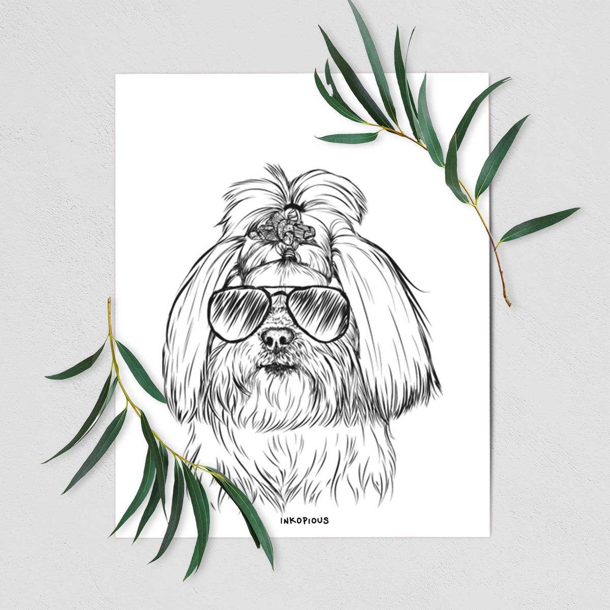 Olga the Shih Tzu Art Print
