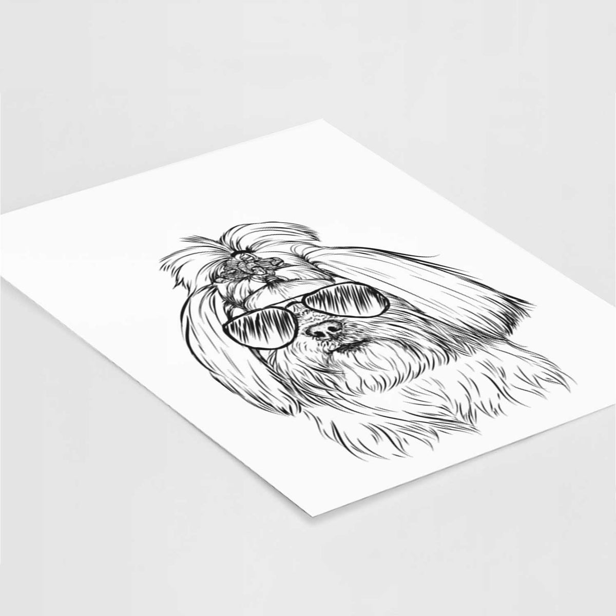 Olga the Shih Tzu Art Print