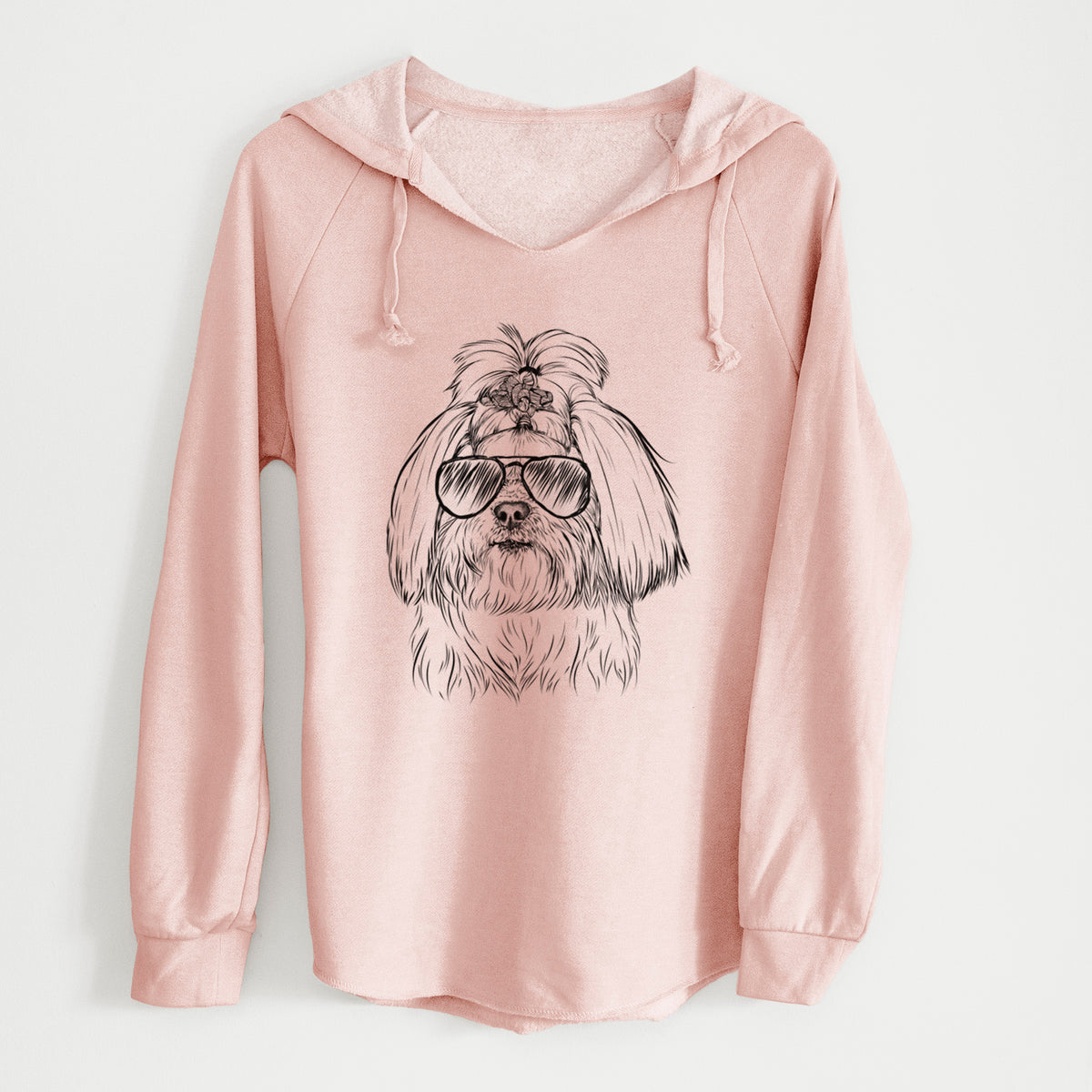 Aviator Olga the Shih Tzu - Cali Wave Hooded Sweatshirt