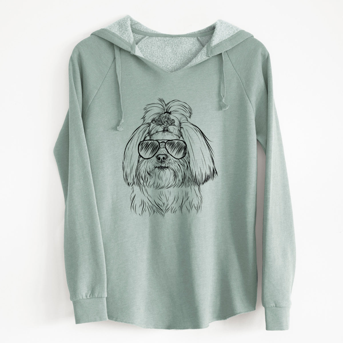 Aviator Olga the Shih Tzu - Cali Wave Hooded Sweatshirt