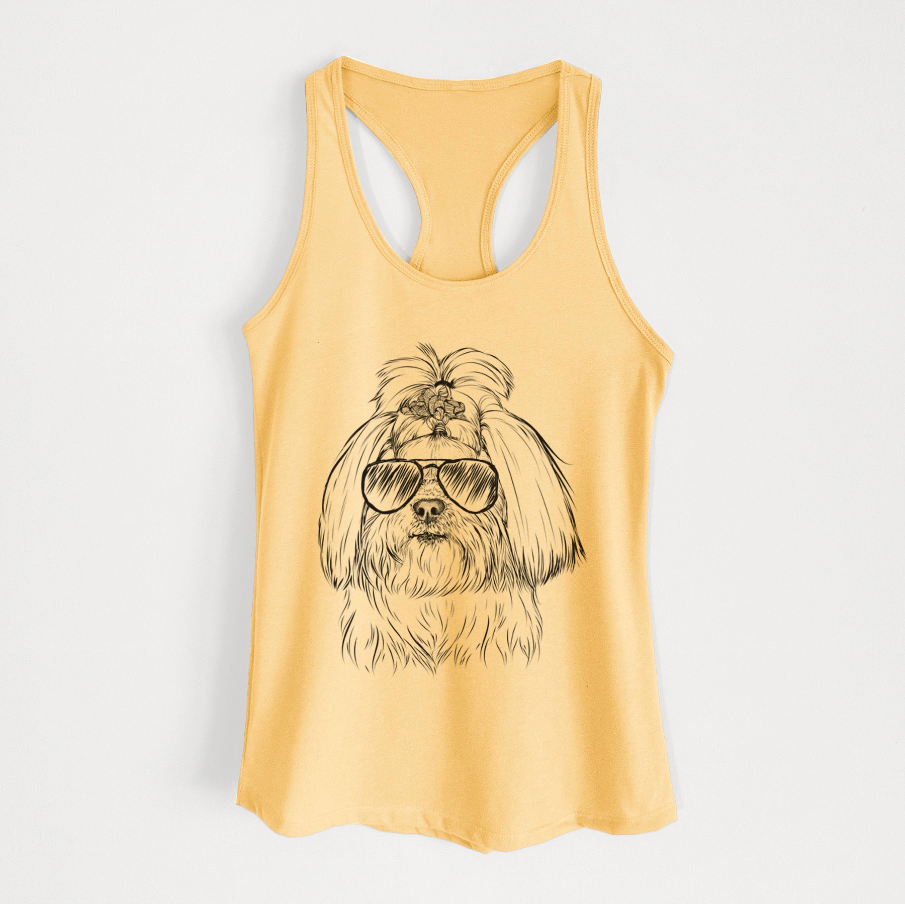 Olga the Shih Tzu - Women's Racerback Tanktop