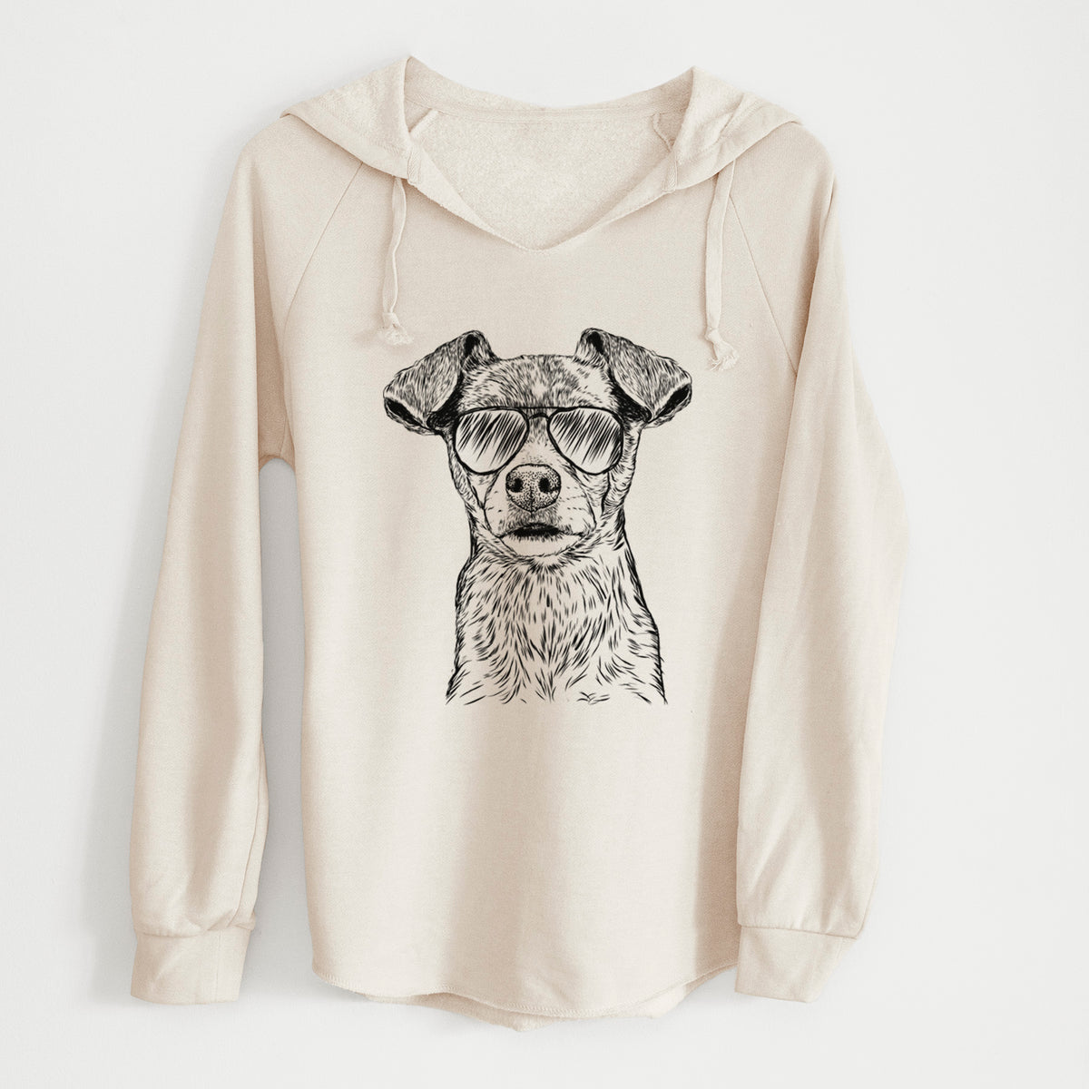 Aviator Olive the Mixed Breed - Cali Wave Hooded Sweatshirt
