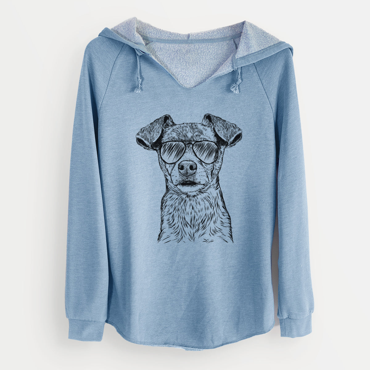 Aviator Olive the Mixed Breed - Cali Wave Hooded Sweatshirt
