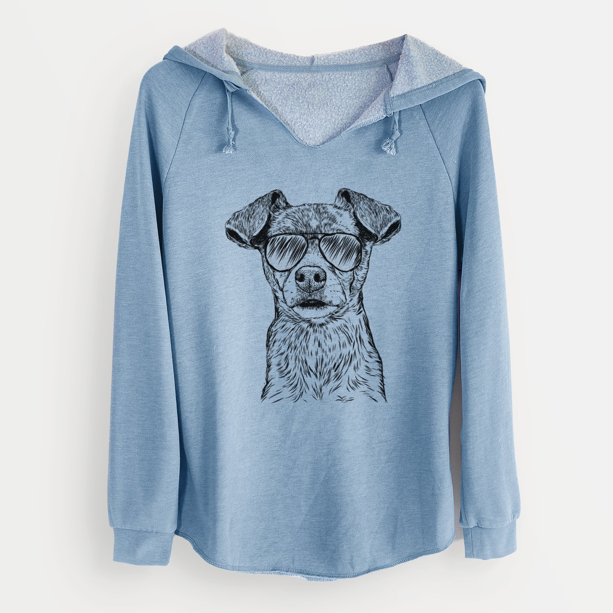 Aviator Olive the Mixed Breed - Cali Wave Hooded Sweatshirt