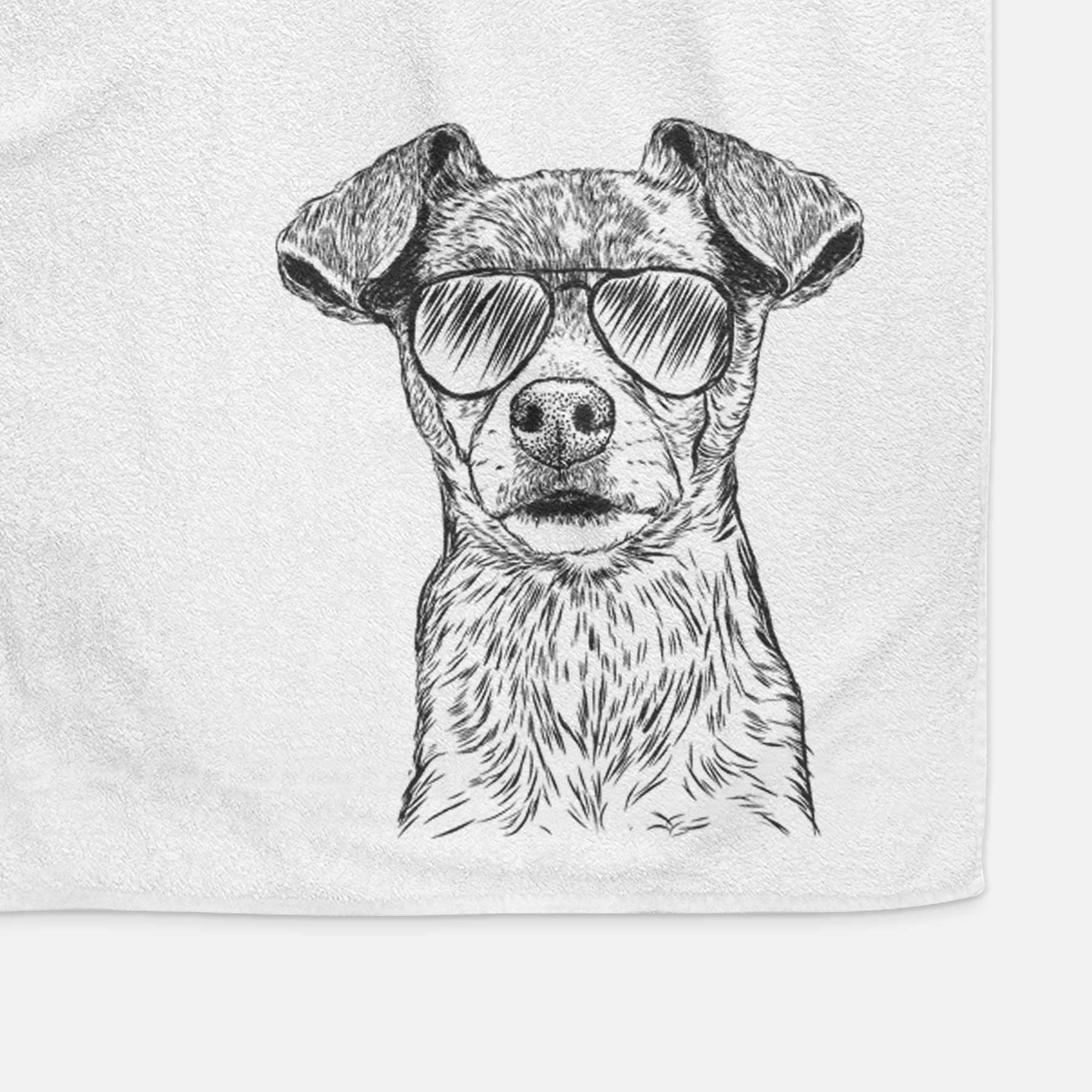 Olive the Mixed Breed Decorative Hand Towel