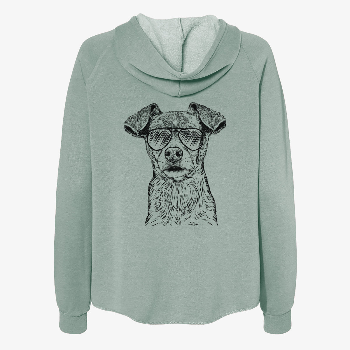 Olive the Mixed Breed - Women's Cali Wave Zip-Up Sweatshirt