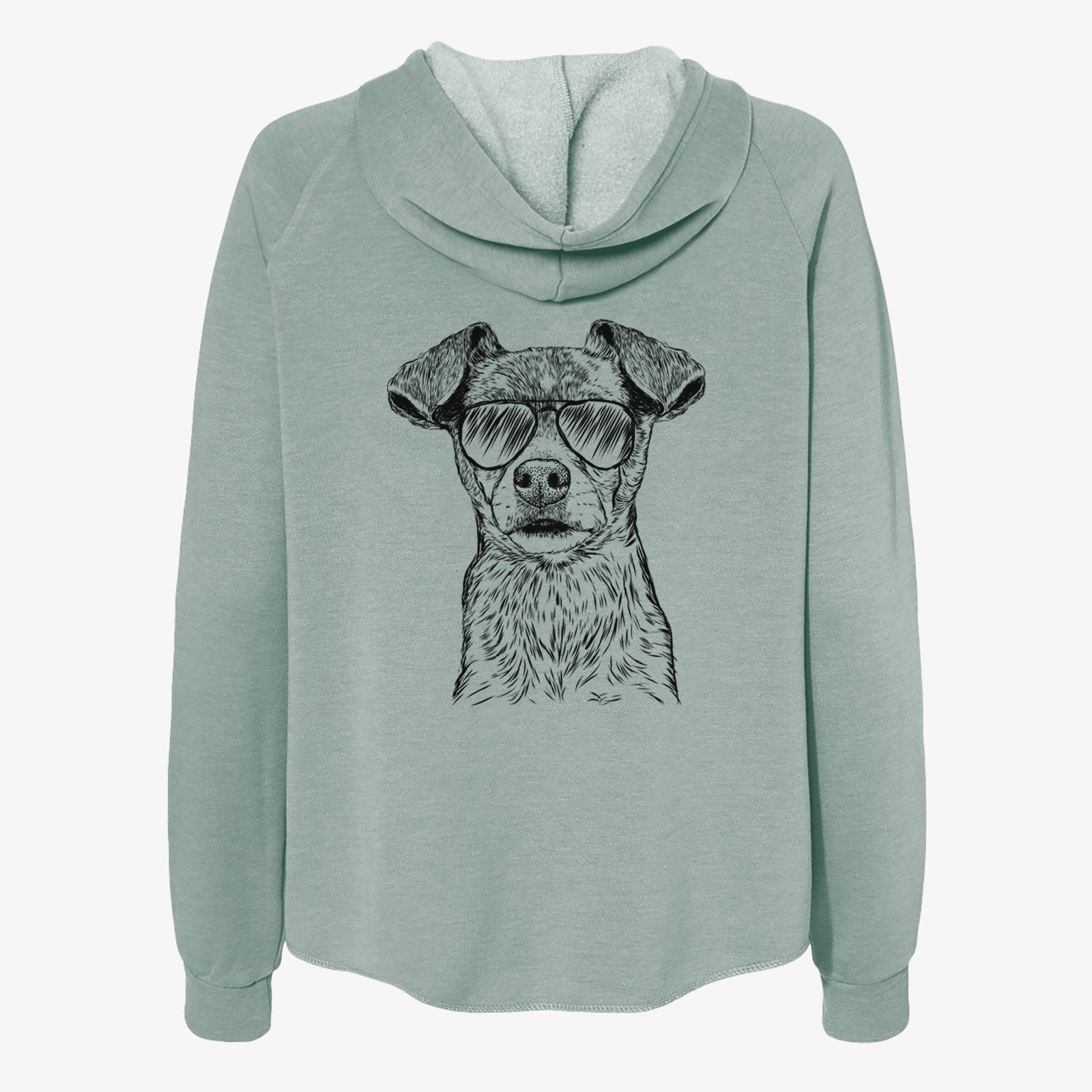 Olive the Mixed Breed - Women's Cali Wave Zip-Up Sweatshirt