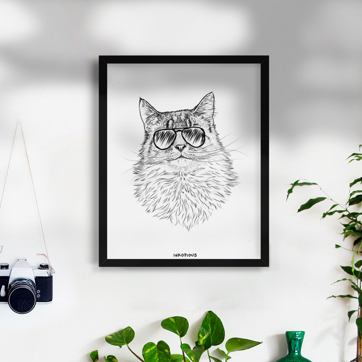 Olive the Cat Art Print