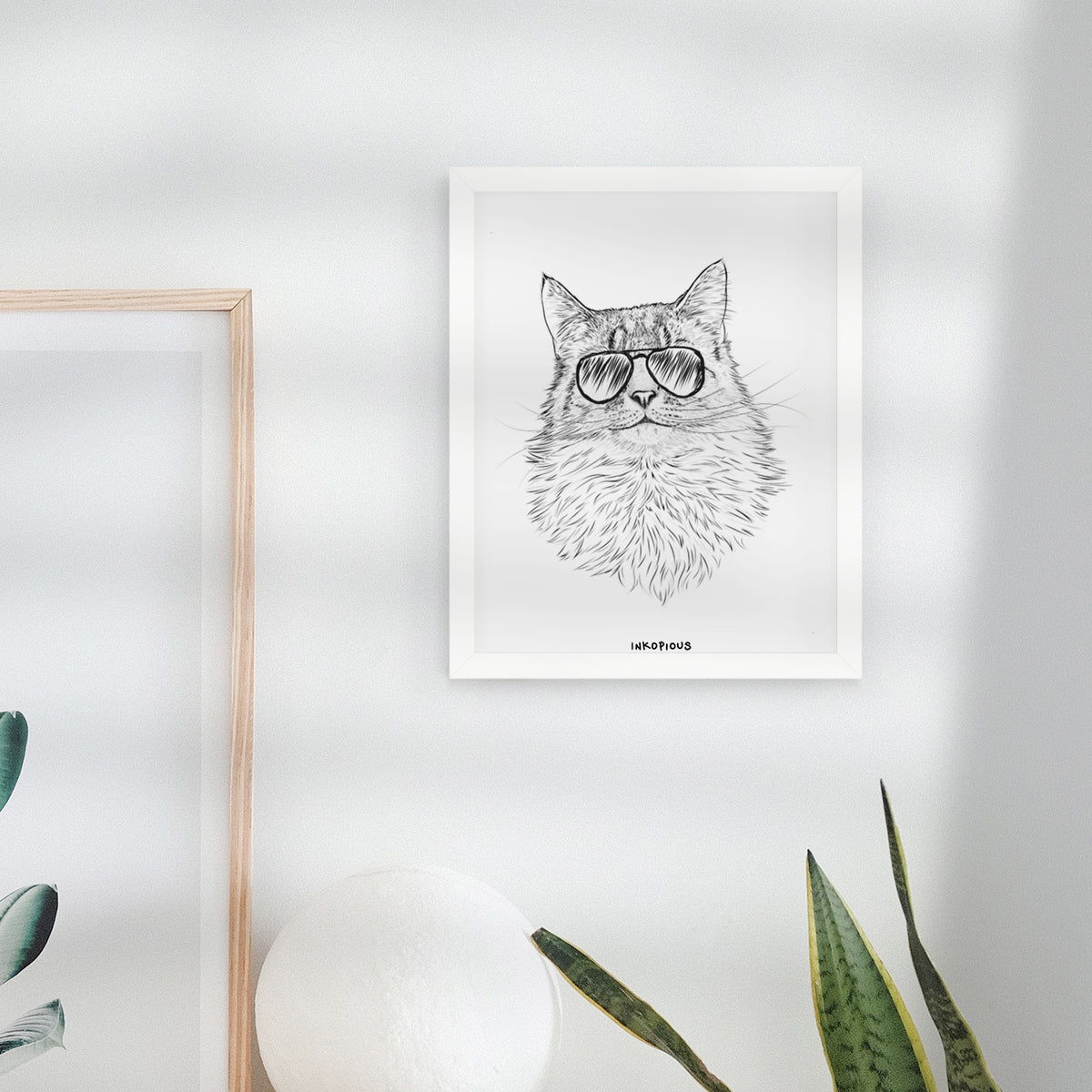 Olive the Cat Art Print