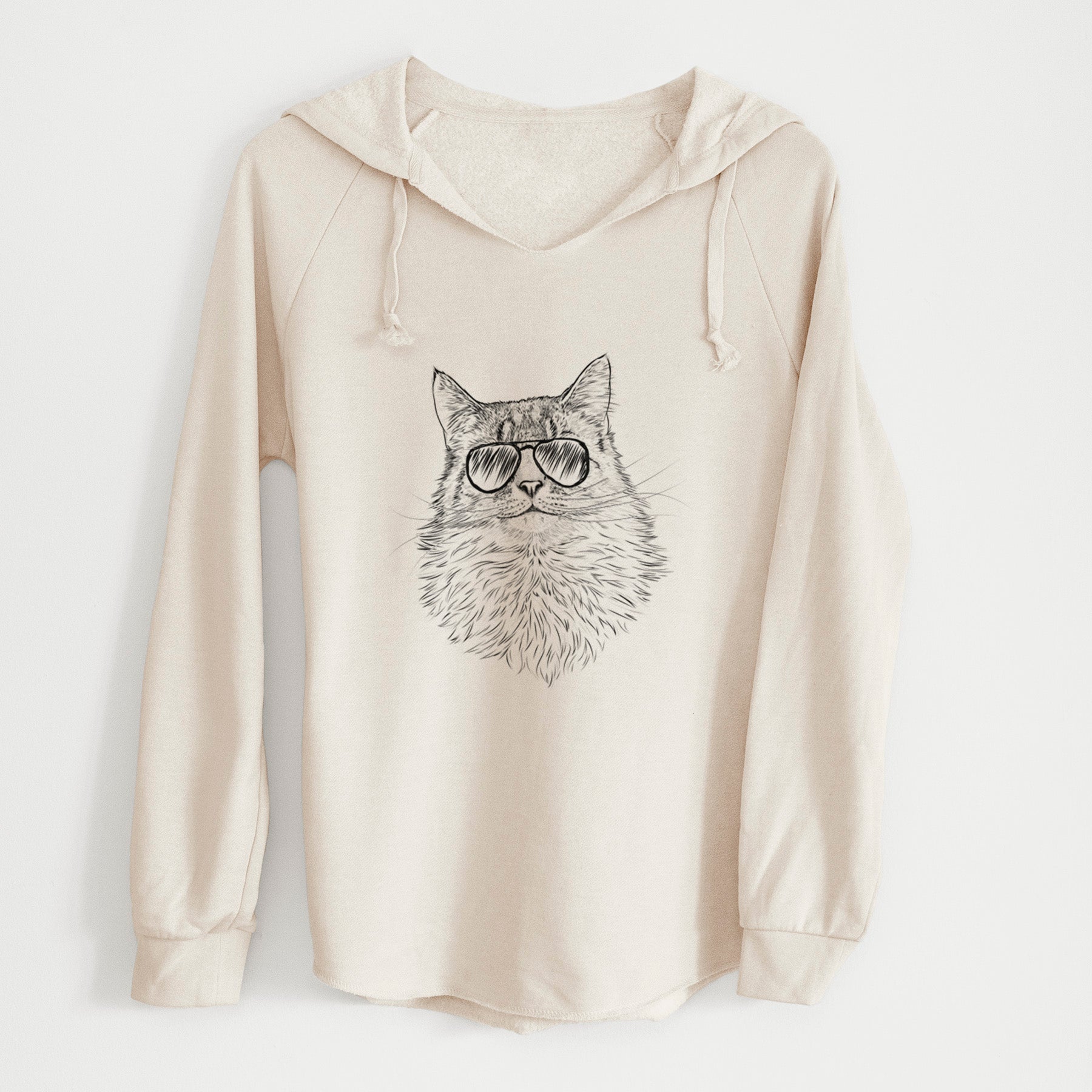 Aviator Olive the Cat - Cali Wave Hooded Sweatshirt
