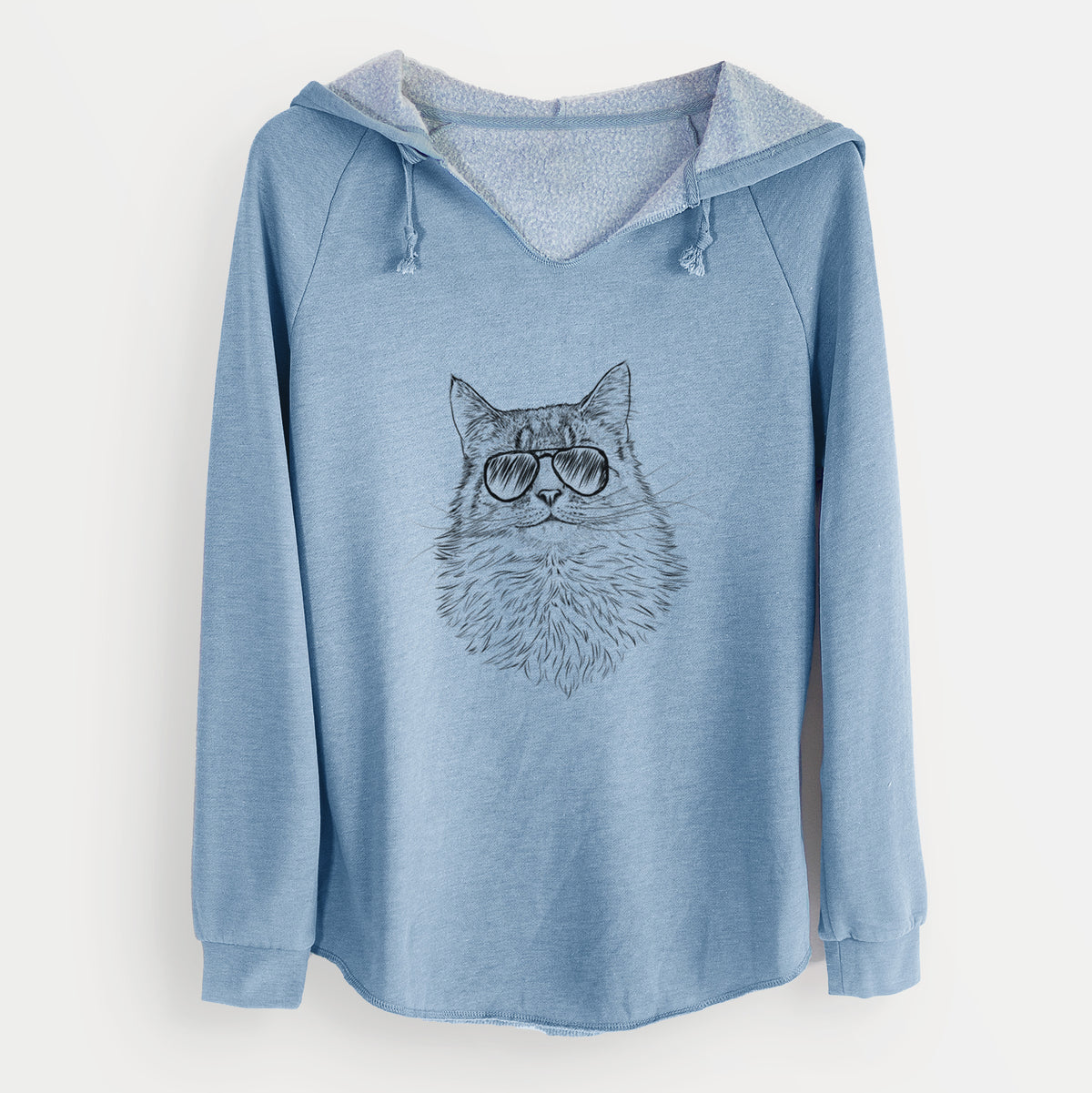 Aviator Olive the Cat - Cali Wave Hooded Sweatshirt