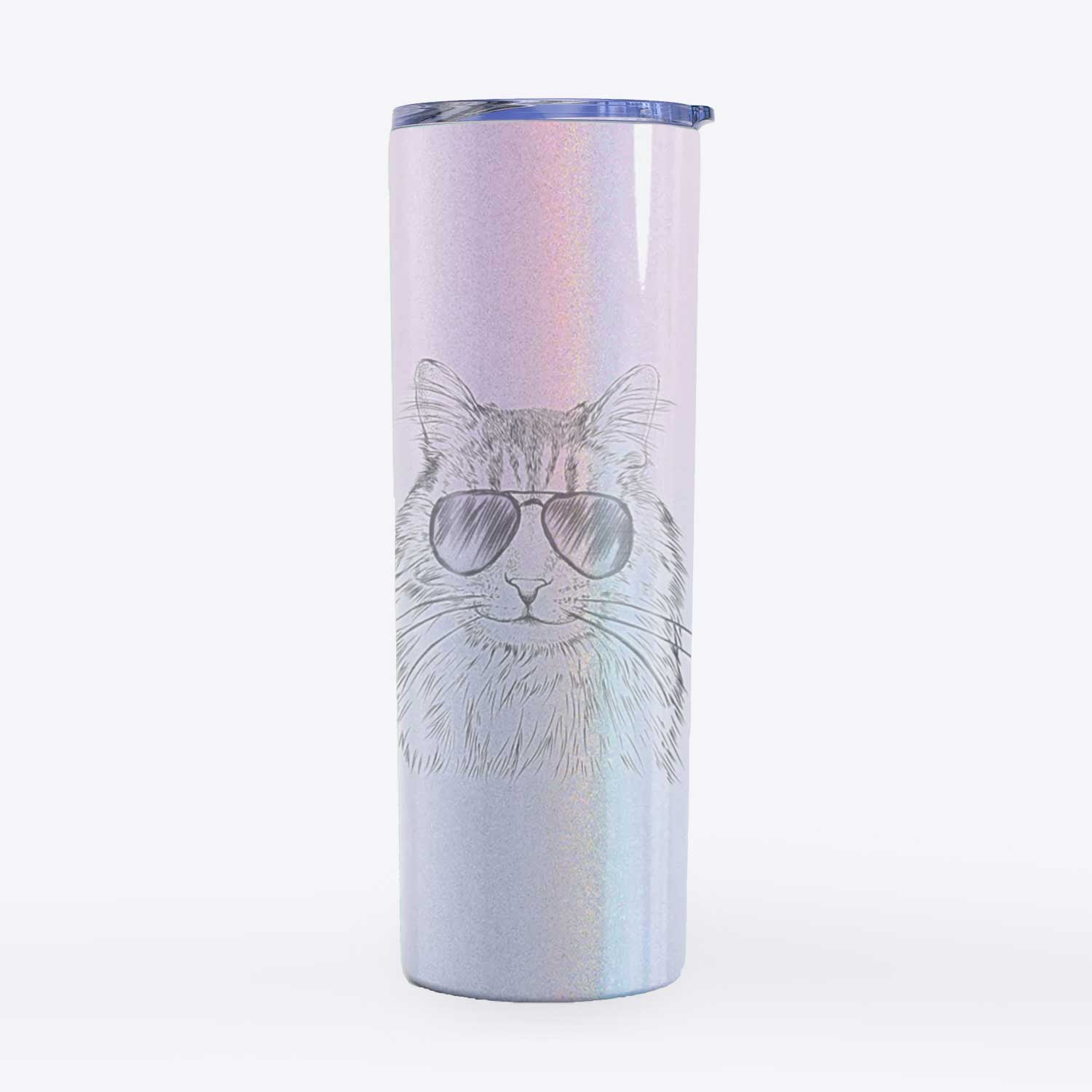 Oliver Fluff the Maine Coon Mix Cat - 20oz Skinny Tumbler