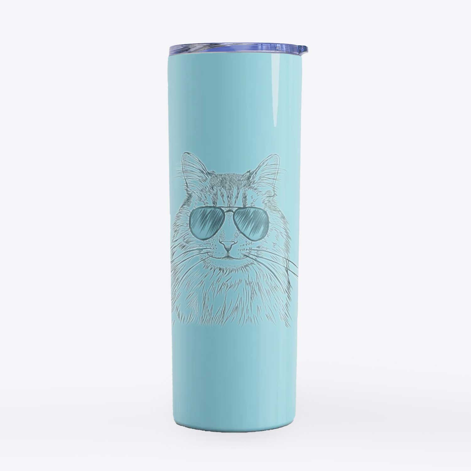 Oliver Fluff the Maine Coon Mix Cat - 20oz Skinny Tumbler