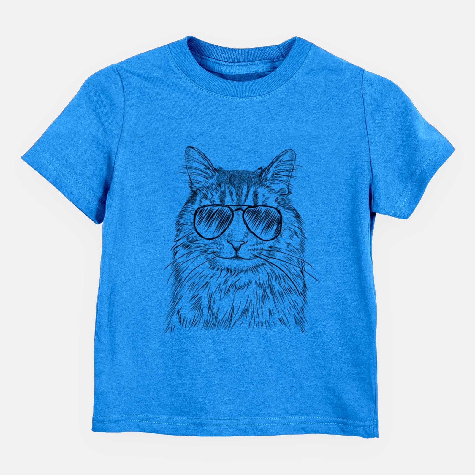 Aviator Oliver Fluff the Maine Coon Mix Cat - Kids/Youth/Toddler Shirt