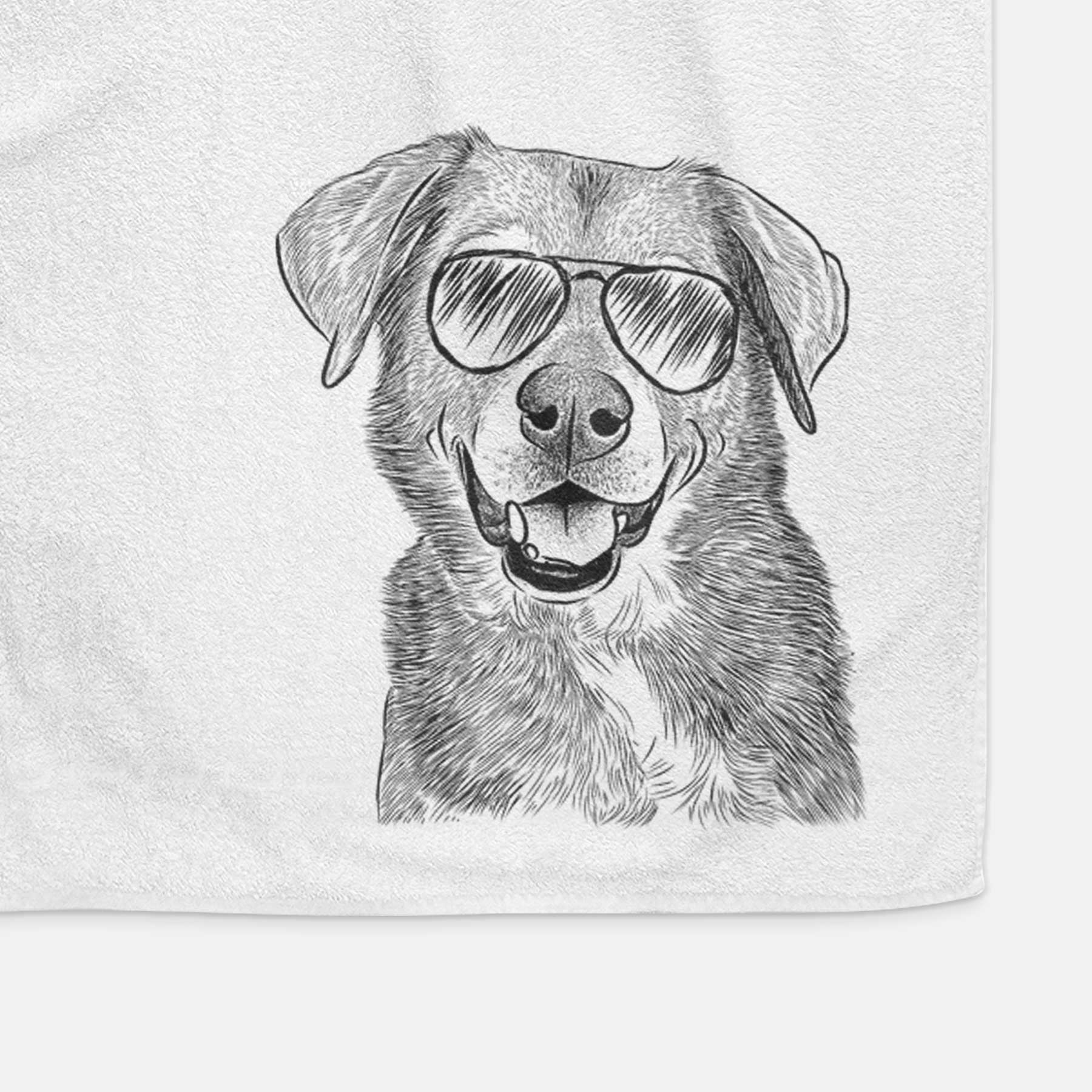 Oliver the Mixed Breed Decorative Hand Towel