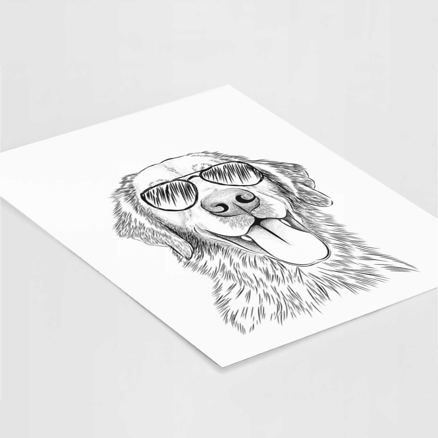 Oliver Tredup the Golden Retriever Art Print