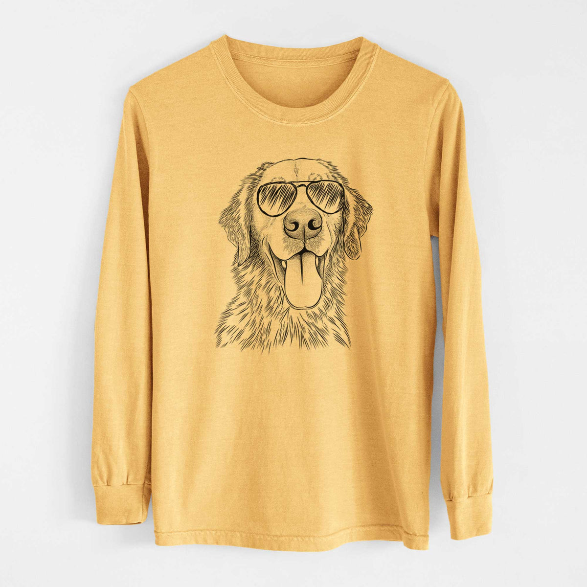 Aviators Oliver Tredup the Golden Retriever - Heavyweight 100% Cotton Long Sleeve