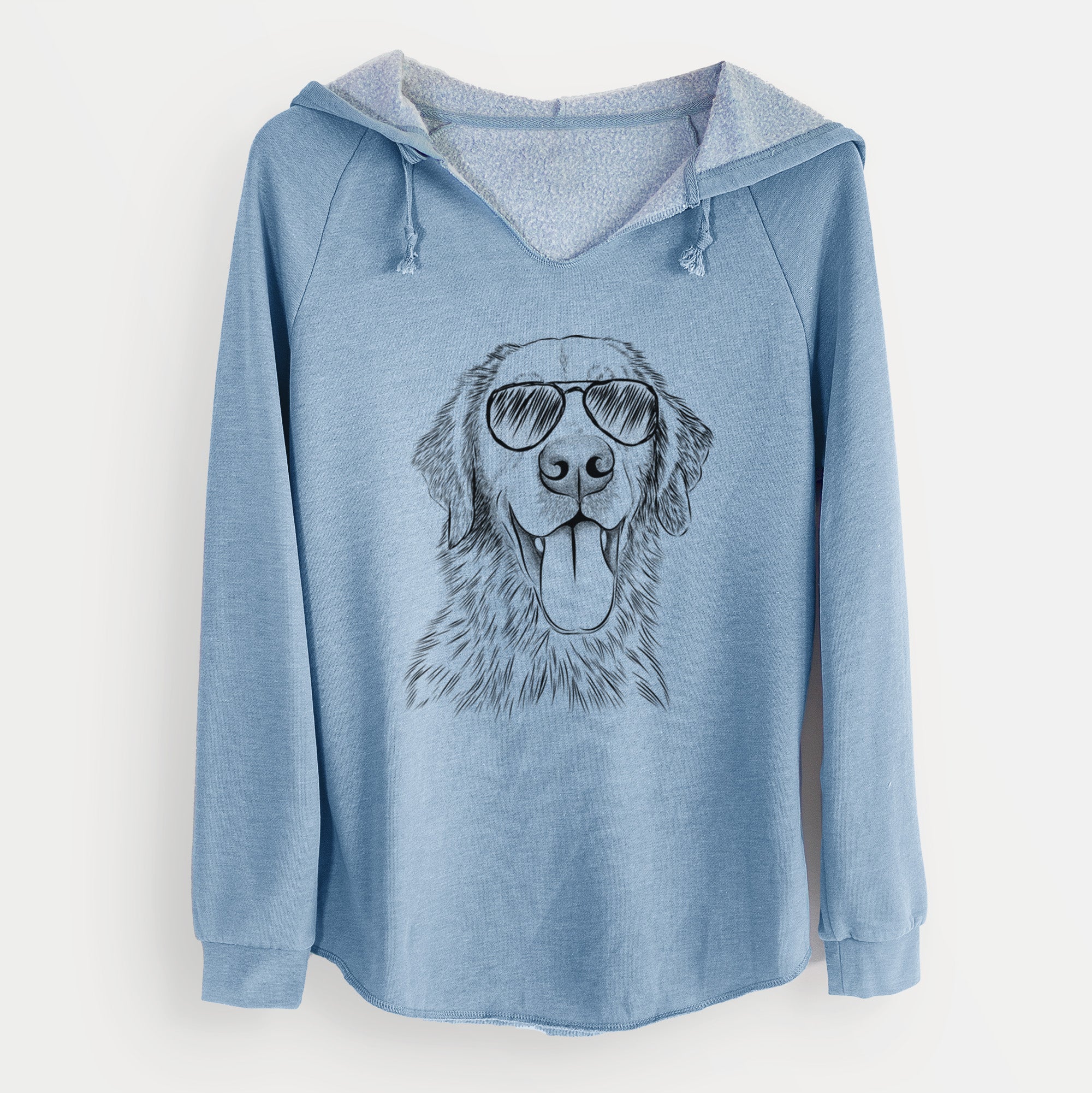 Aviator Oliver Tredup the Golden Retriever - Cali Wave Hooded Sweatshirt