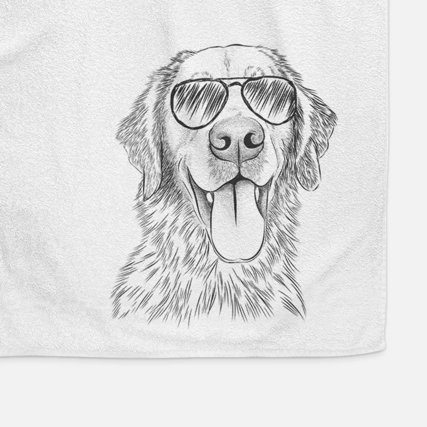 Oliver Tredup the Golden Retriever Decorative Hand Towel