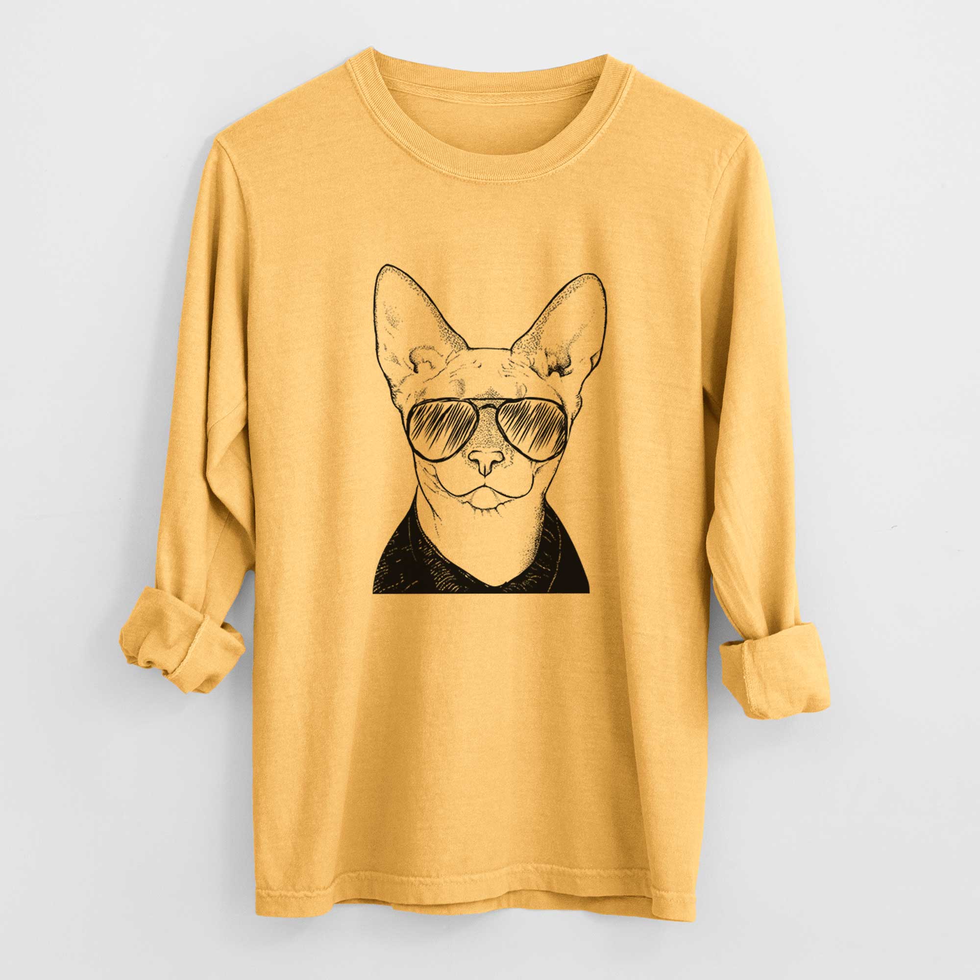 Aviators Oliver Watson the Sphynx Cat - Heavyweight 100% Cotton Long Sleeve