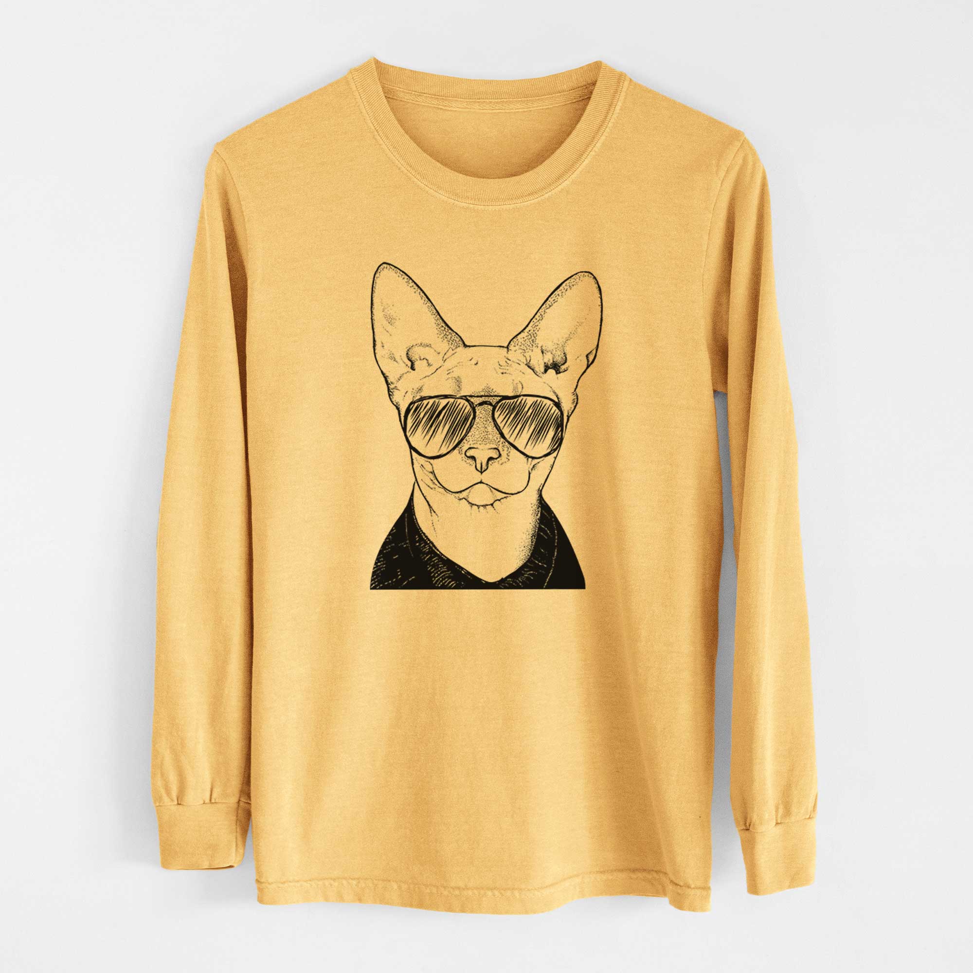 Aviators Oliver Watson the Sphynx Cat - Heavyweight 100% Cotton Long Sleeve