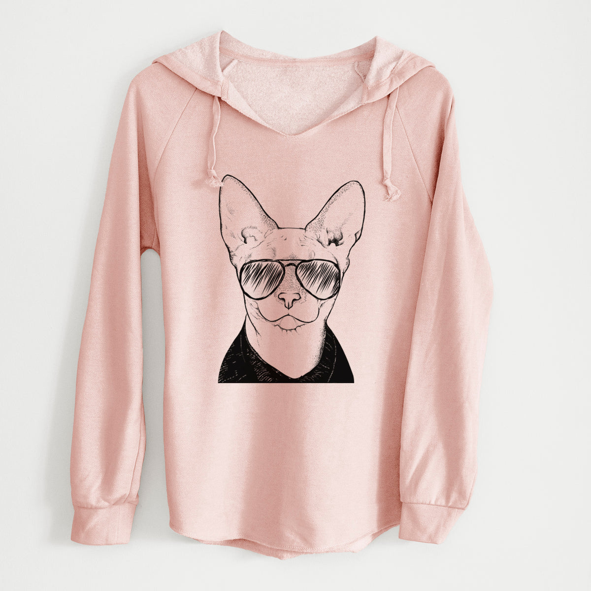 Aviator Oliver Watson the Sphynx Cat - Cali Wave Hooded Sweatshirt