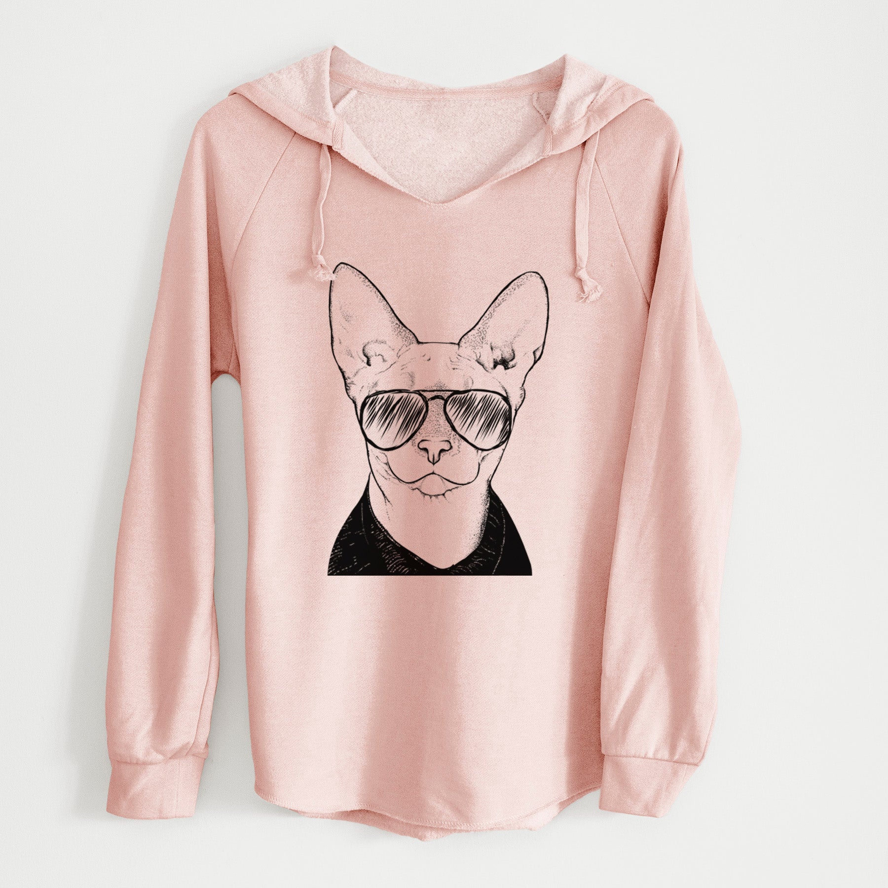 Aviator Oliver Watson the Sphynx Cat - Cali Wave Hooded Sweatshirt
