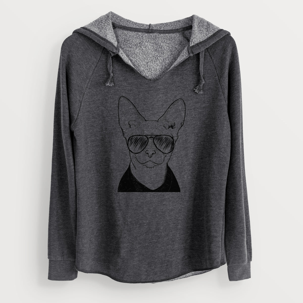 Aviator Oliver Watson the Sphynx Cat - Cali Wave Hooded Sweatshirt