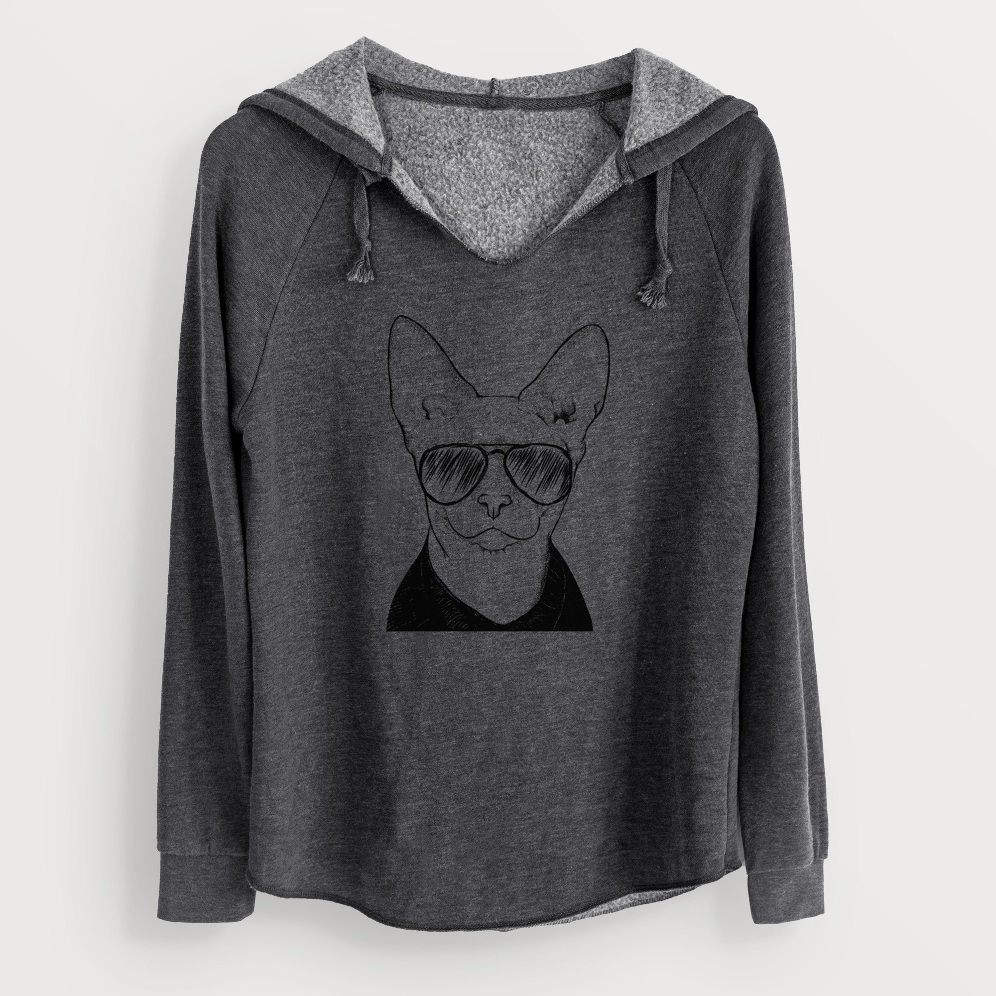Aviator Oliver Watson the Sphynx Cat - Cali Wave Hooded Sweatshirt