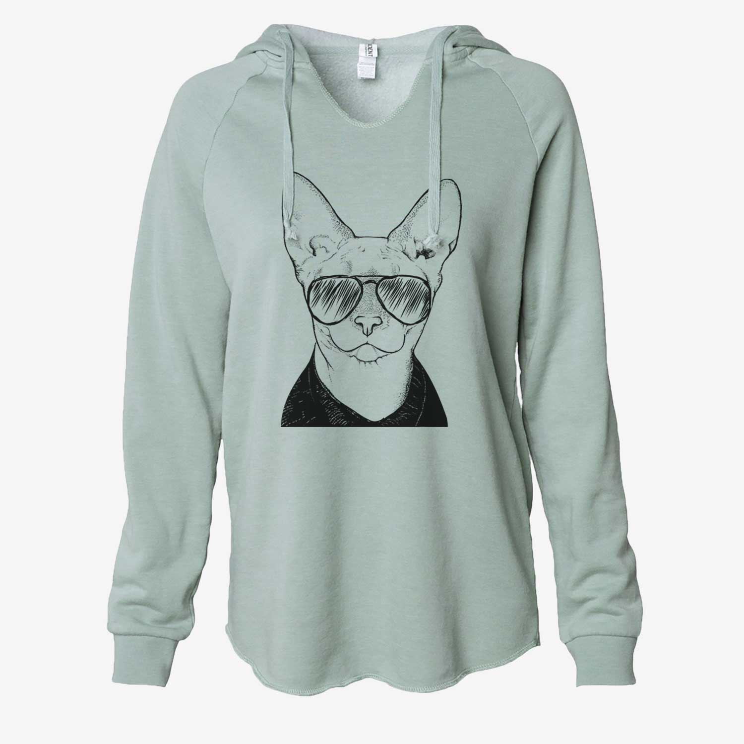 Oliver Watson the Sphynx Cat - Cali Wave Hooded Sweatshirt