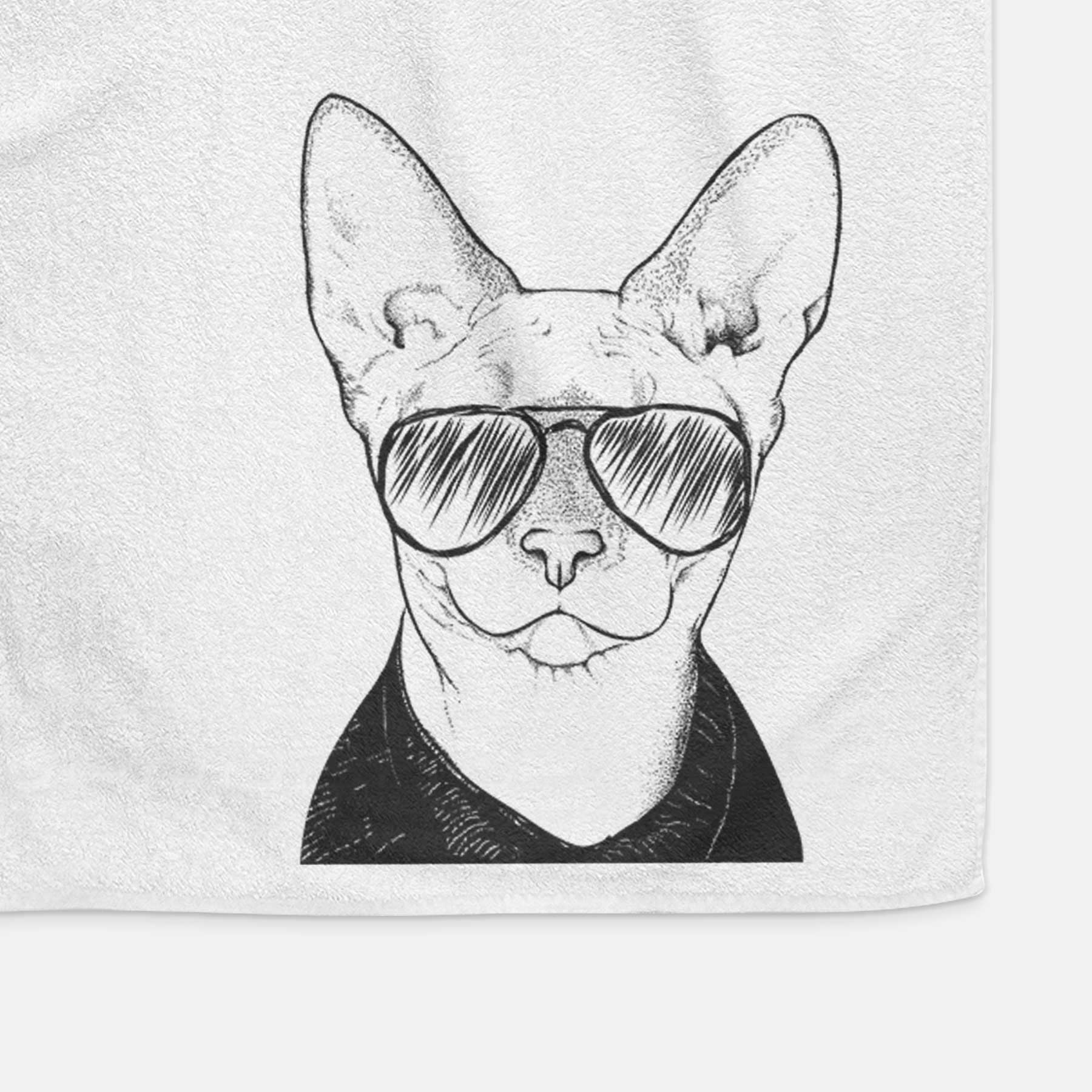 Oliver Watson the Sphynx Cat Decorative Hand Towel