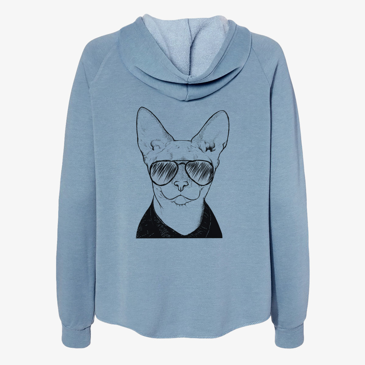 Oliver Watson the Sphynx Cat - Women's Cali Wave Zip-Up Sweatshirt