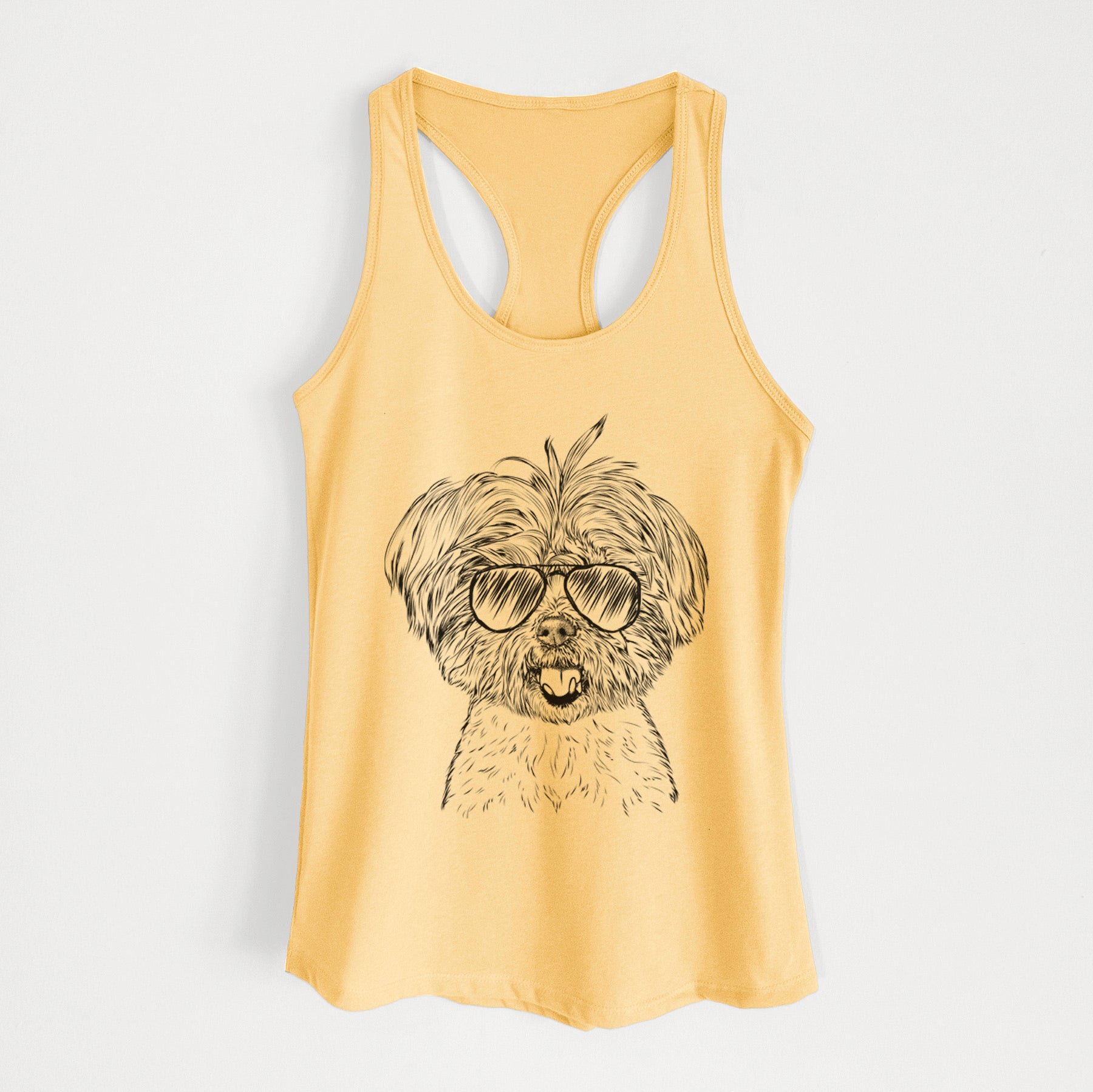 Oliver the Yorkie Mix - Women's Racerback Tanktop