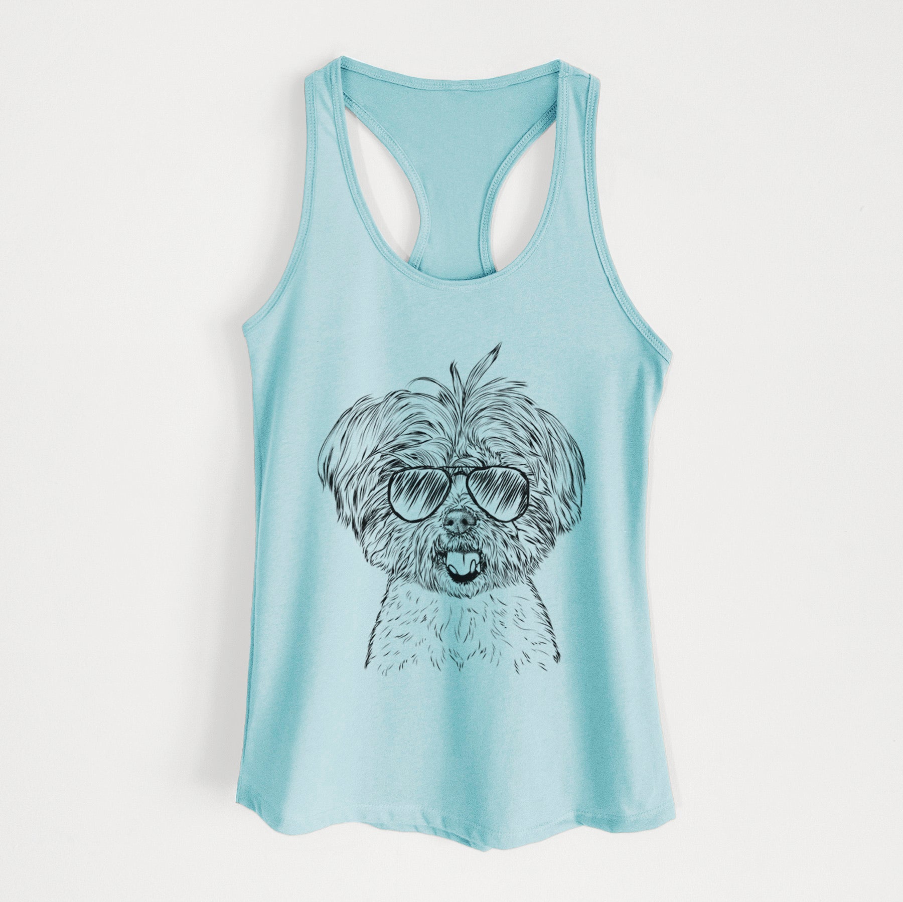 Oliver the Yorkie Mix - Women's Racerback Tanktop