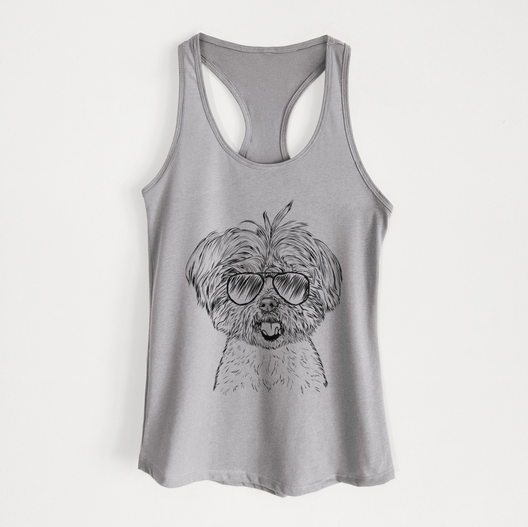 Oliver the Yorkie Mix - Women's Racerback Tanktop