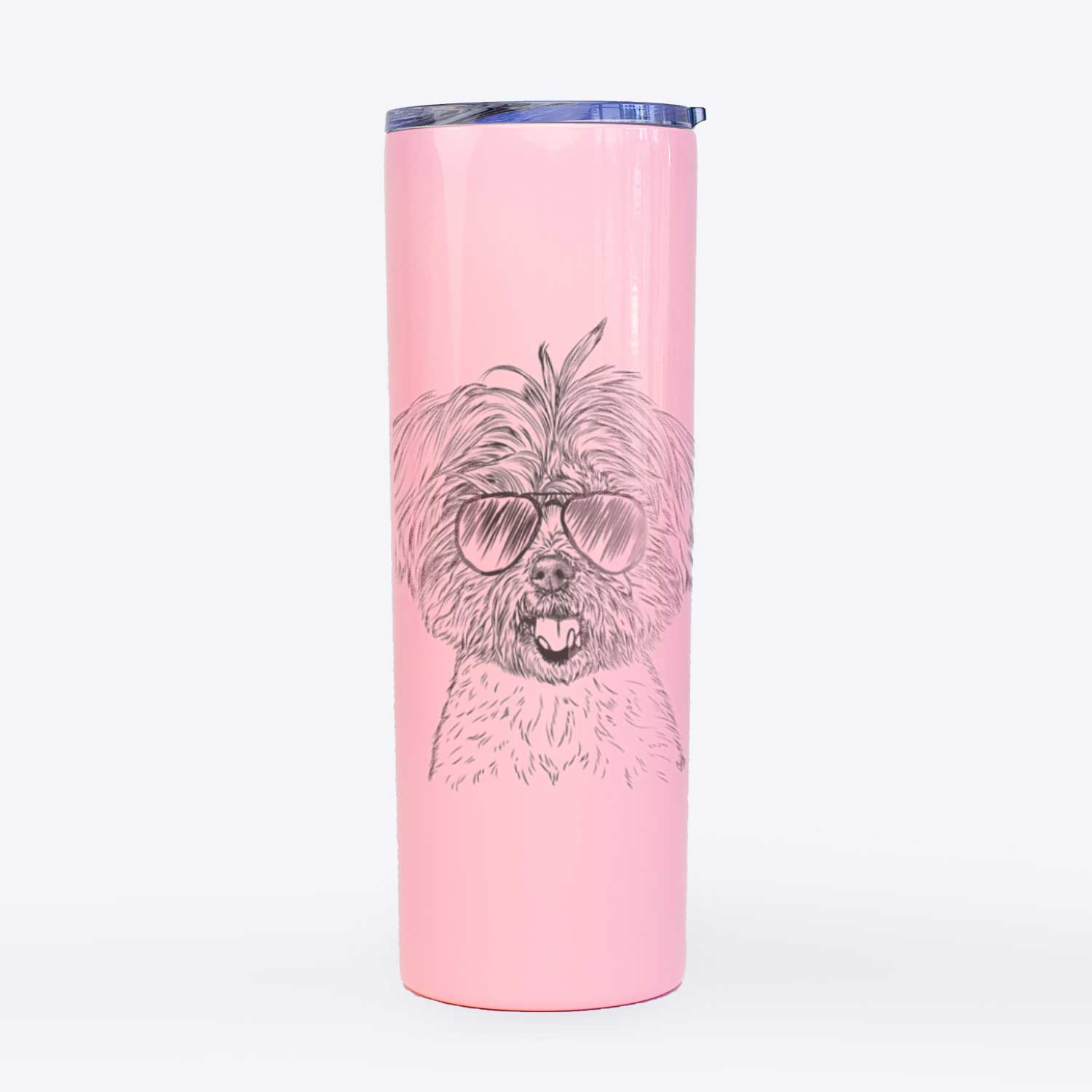 Oliver the Yorkie Mix - 20oz Skinny Tumbler