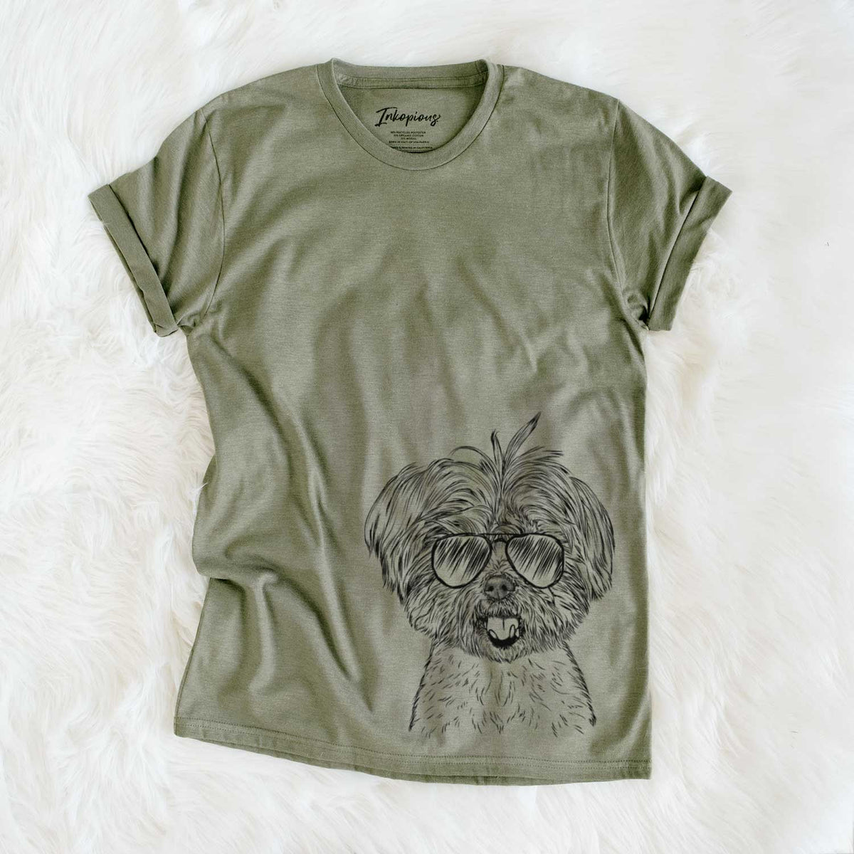 Aviator Oliver the Yorkie Mix - Unisex Crewneck