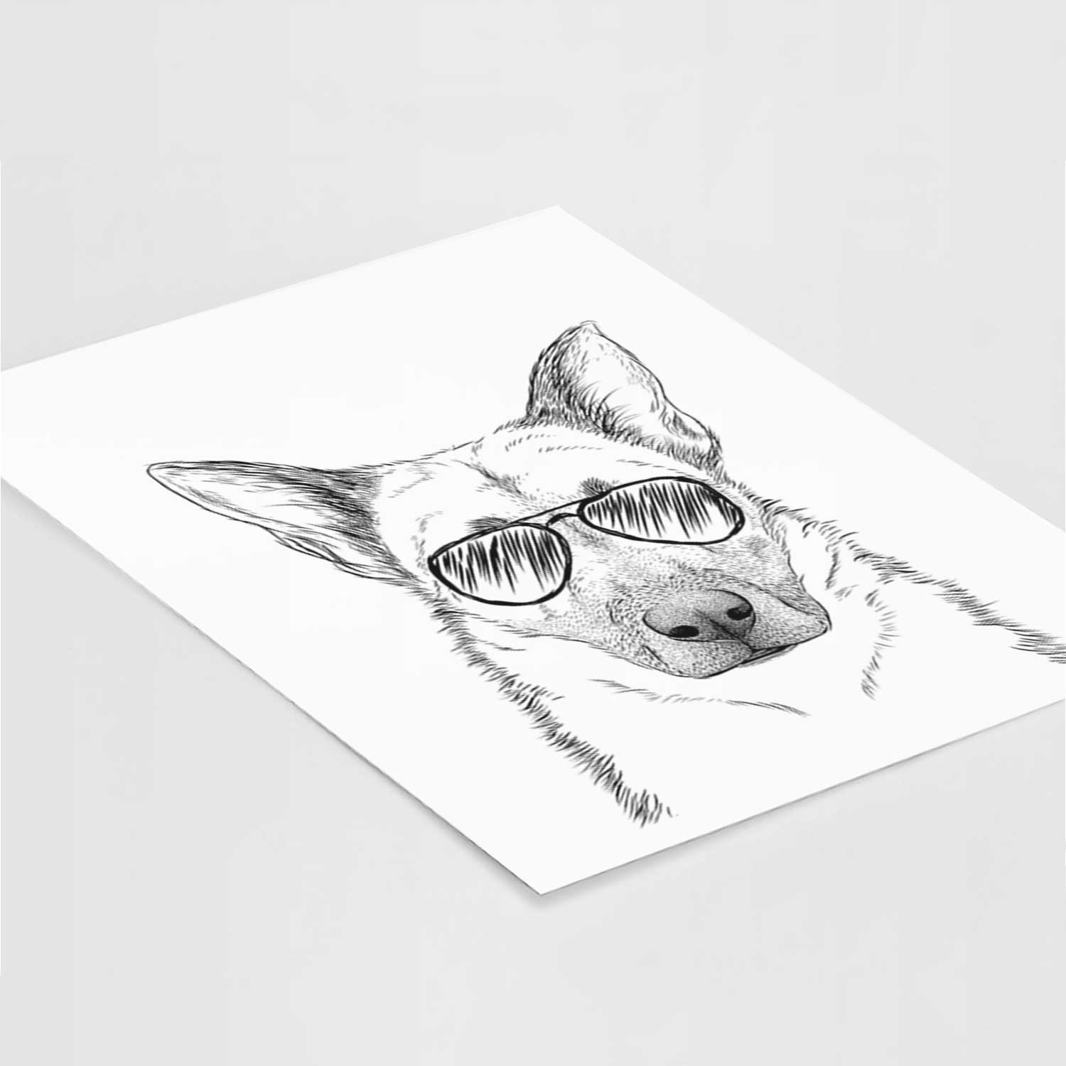 Oliverno the German Shepherd Art Print