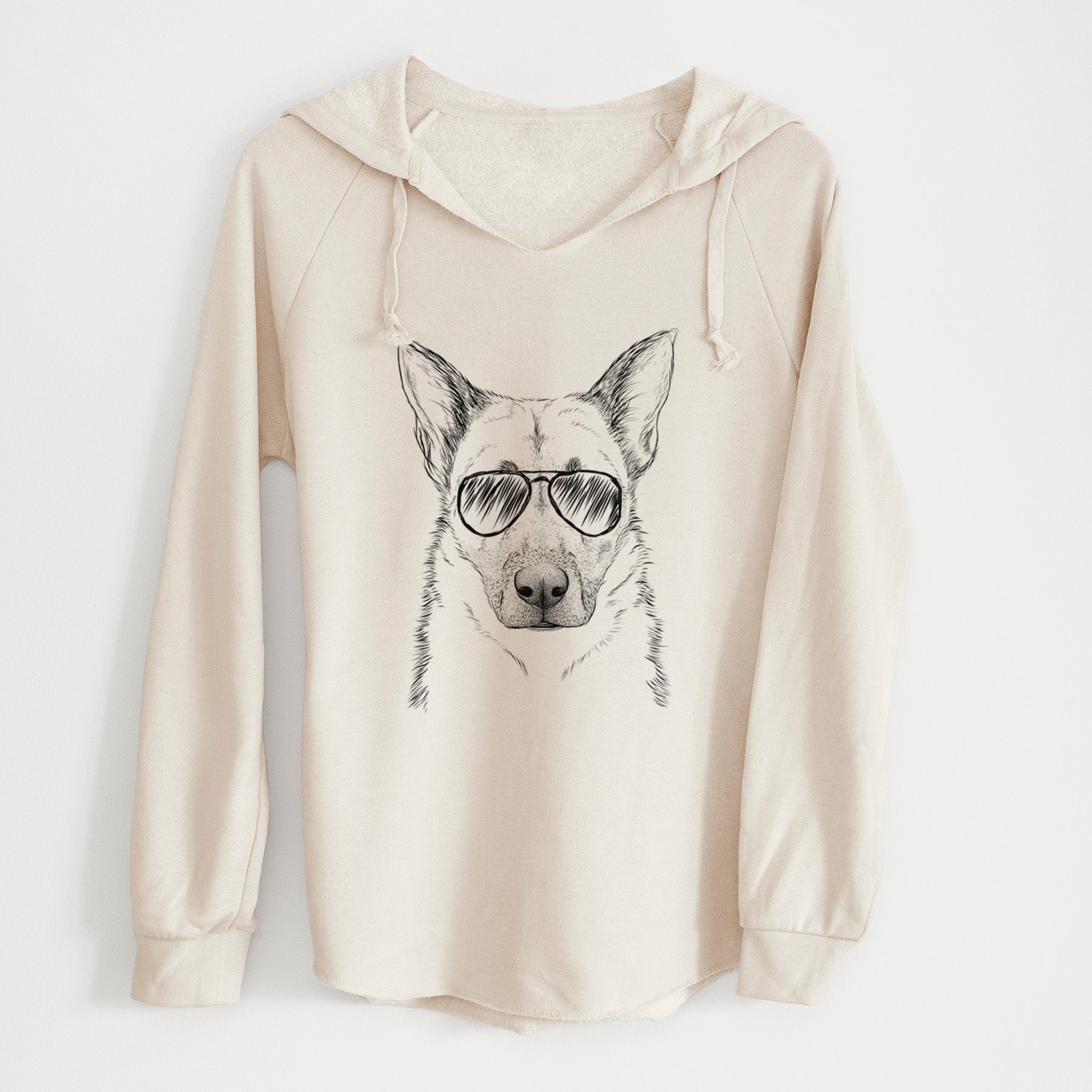 Aviator Oliverno the German Shepherd - Cali Wave Hooded Sweatshirt