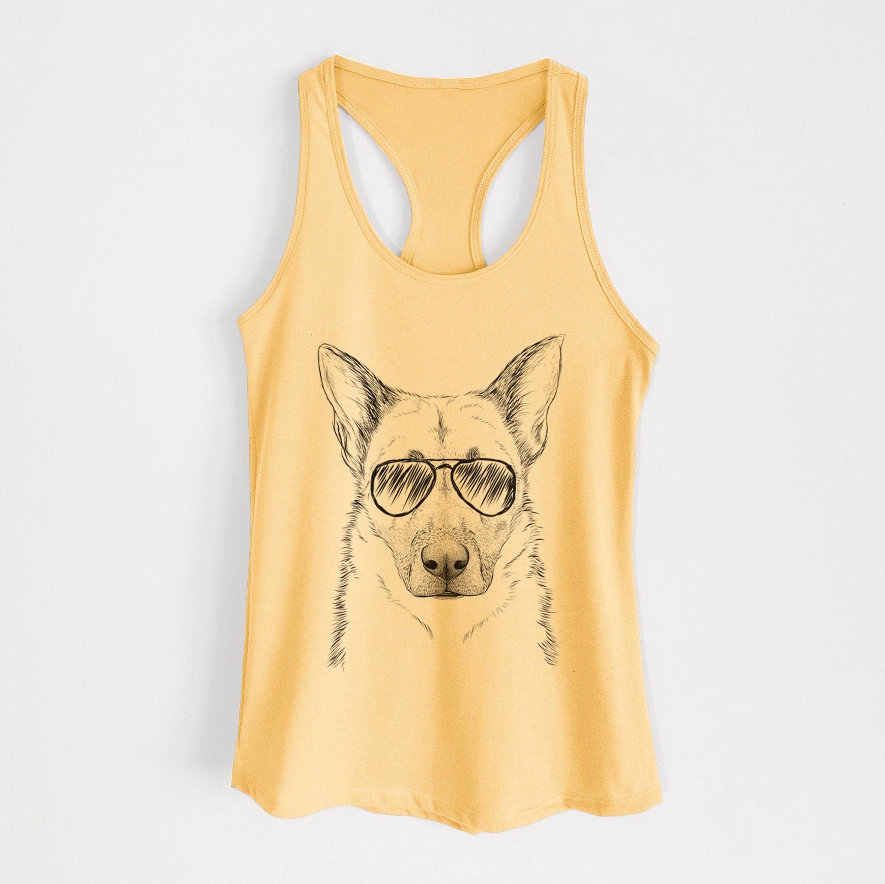 Oliverno the German Shepherd - Women's Racerback Tanktop