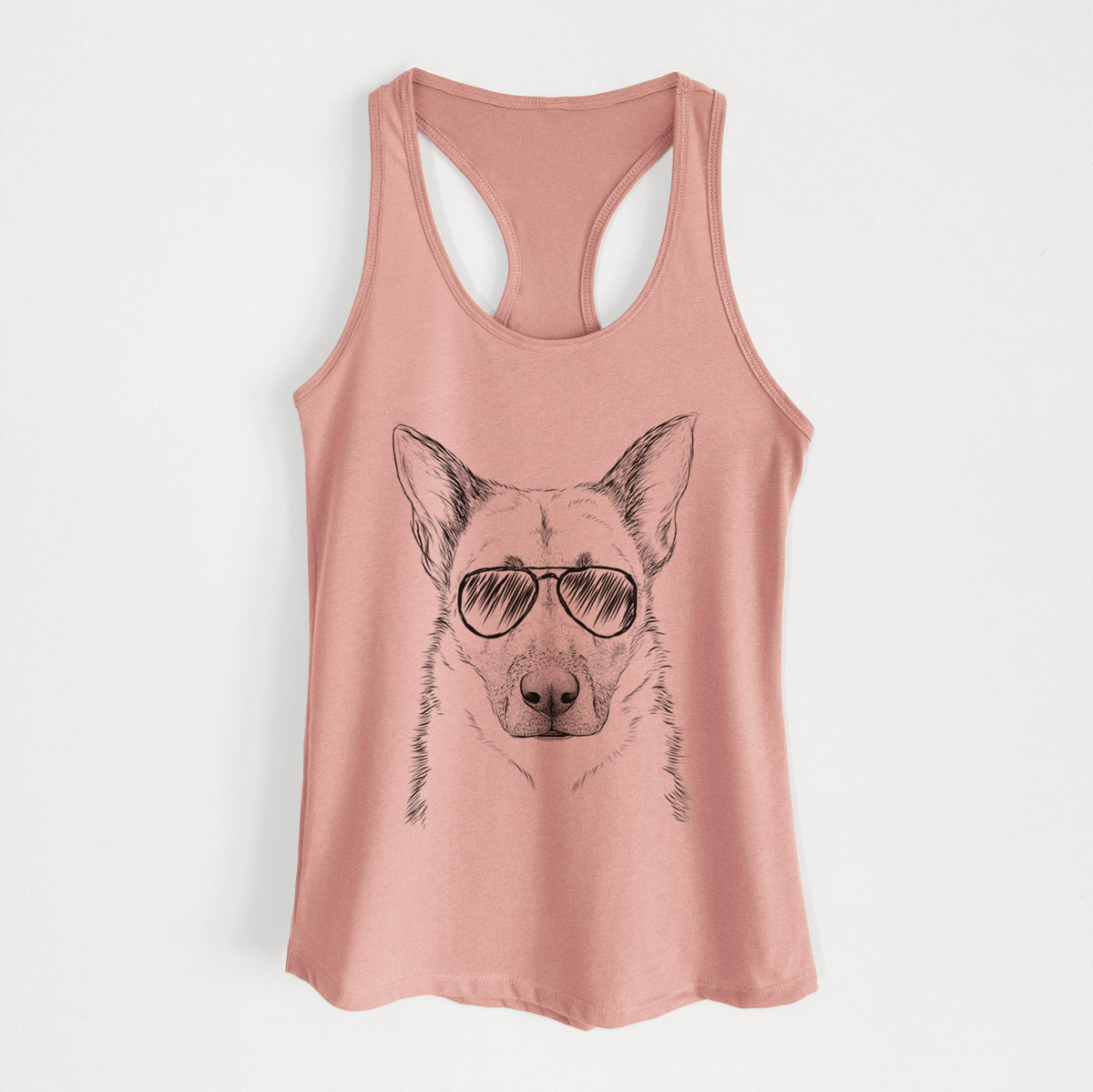 Oliverno the German Shepherd - Women's Racerback Tanktop