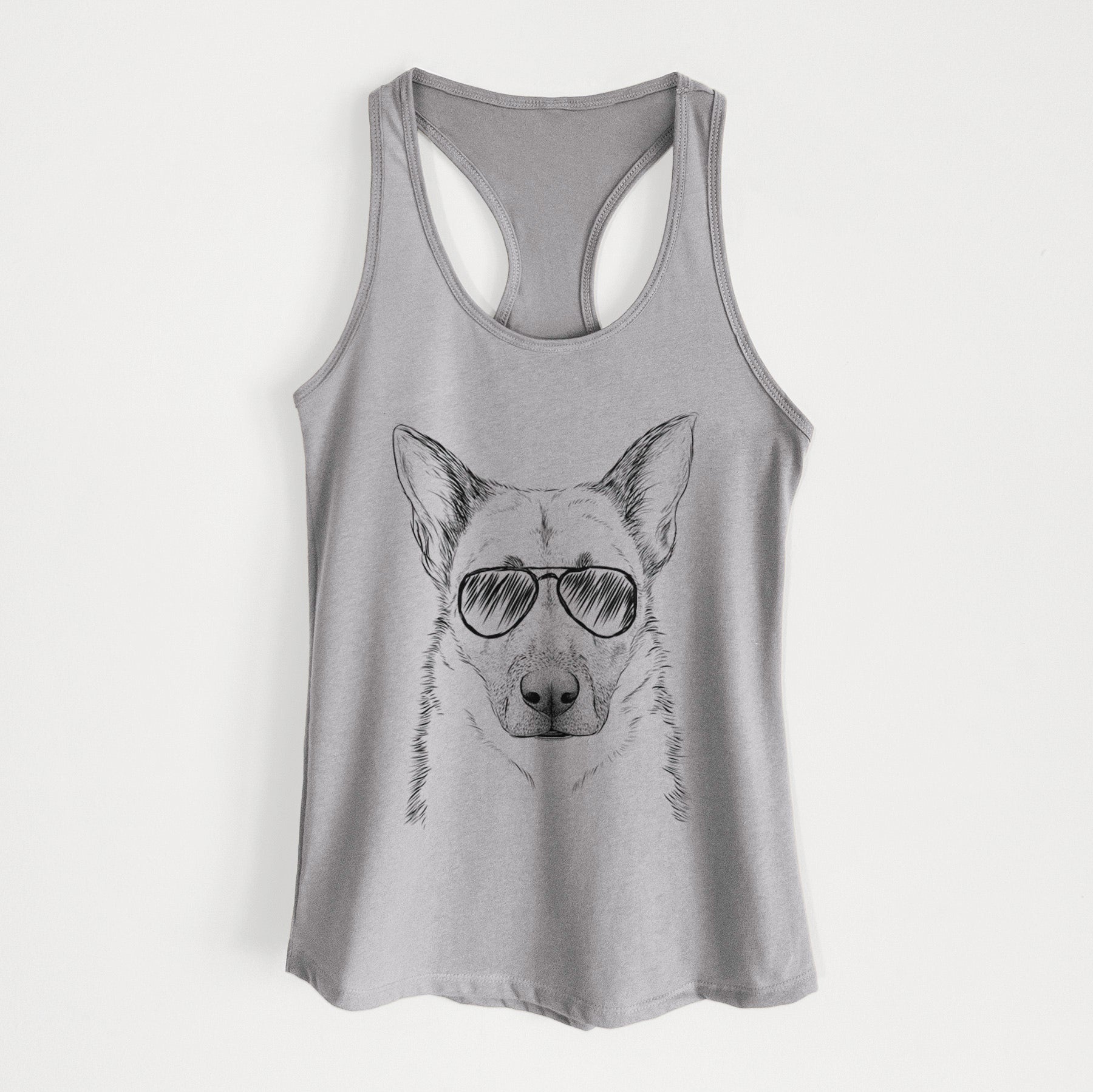 Oliverno the German Shepherd - Women's Racerback Tanktop