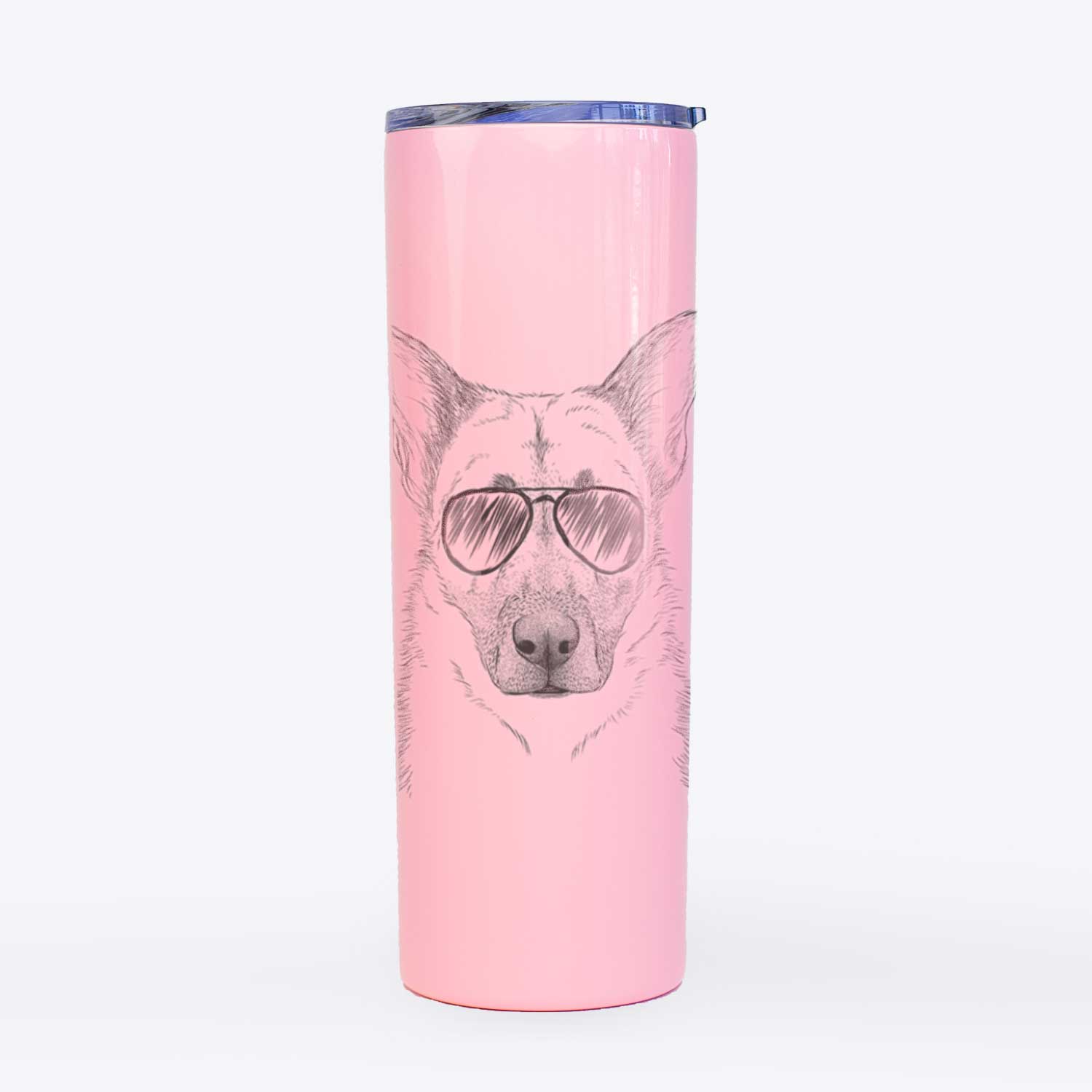 Oliverno the German Shepherd - 20oz Skinny Tumbler