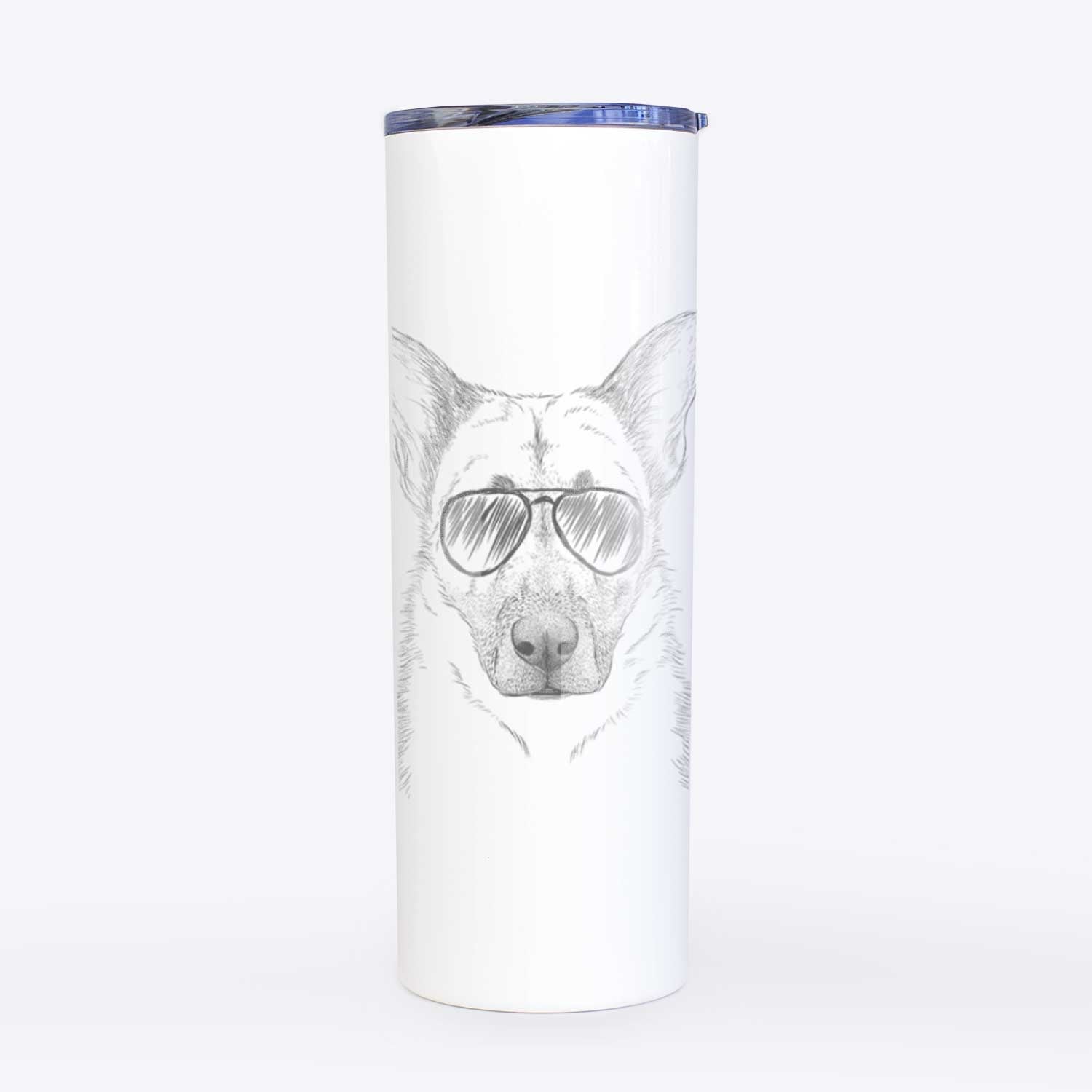 Oliverno the German Shepherd - 20oz Skinny Tumbler