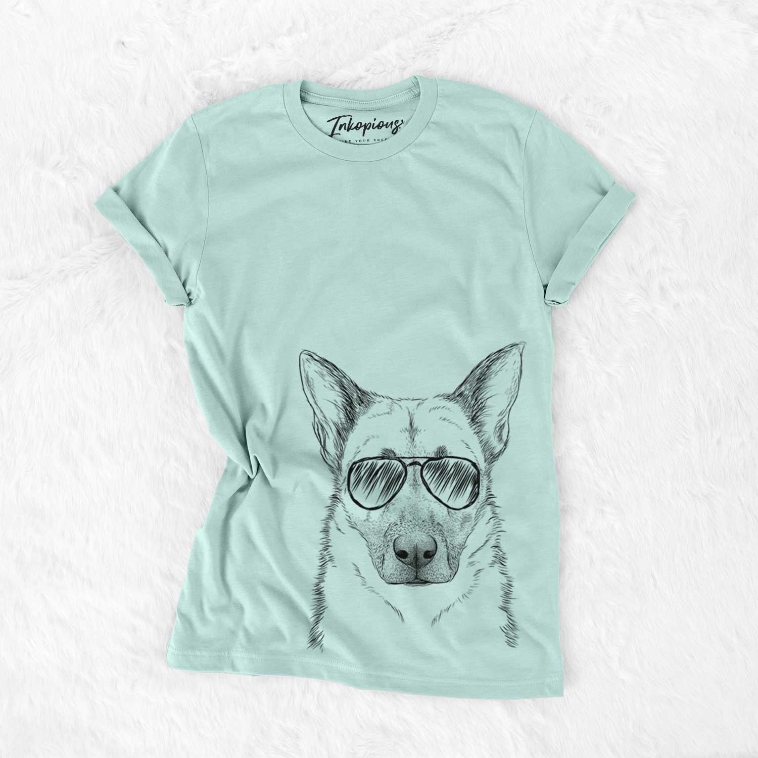 Aviator Oliverno the German Shepherd - Unisex Crewneck