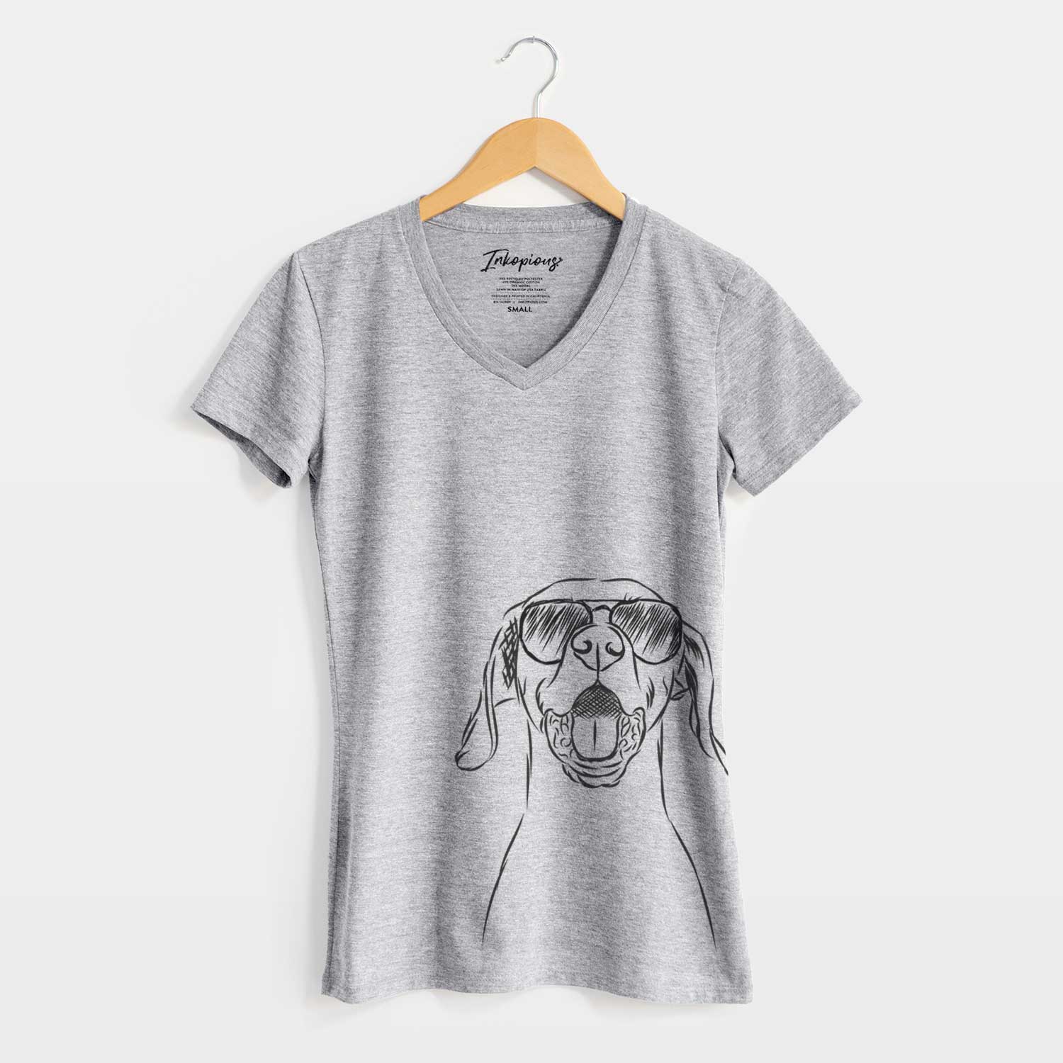 Aviator Ollie the Vizsla - Women's V-neck Shirt