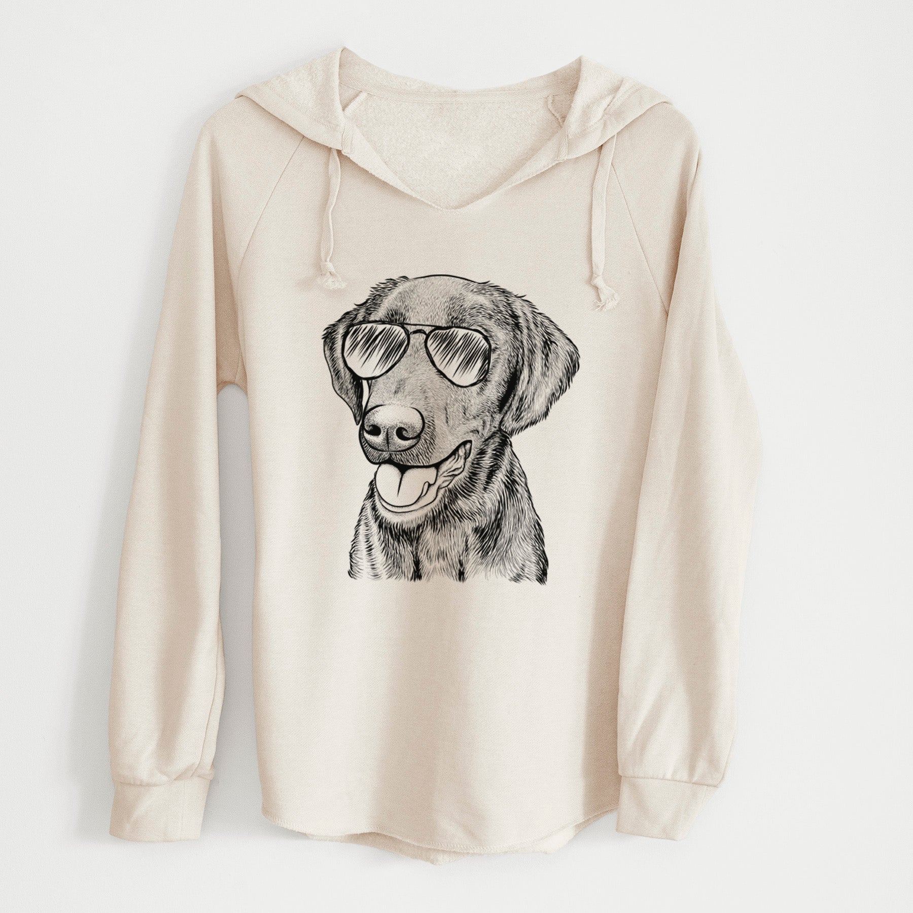 Aviator Onyx the Labrador Retriever - Cali Wave Hooded Sweatshirt
