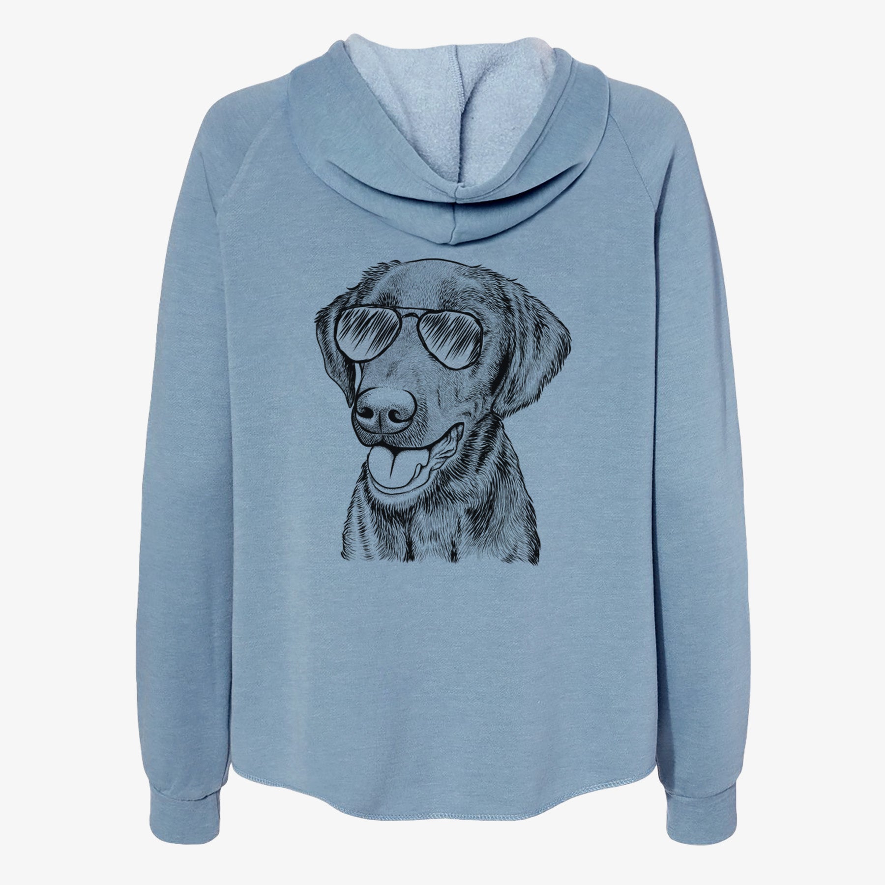 Onyx the Labrador Retriever - Women's Cali Wave Zip-Up Sweatshirt