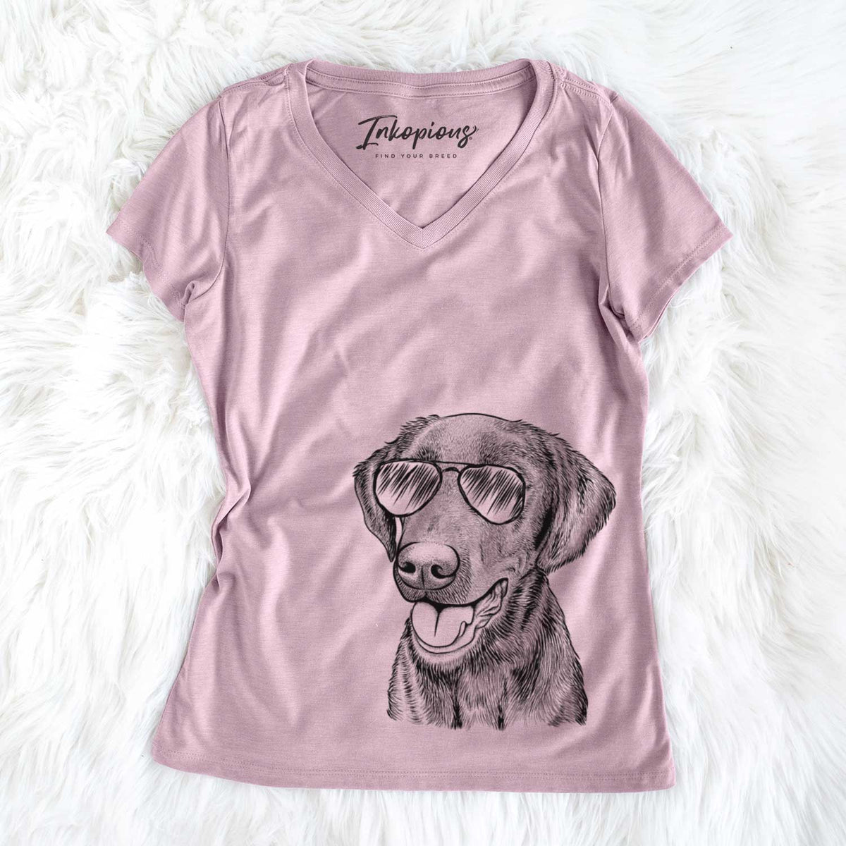 Onyx the Labrador Retriever - Women's V-neck Shirt